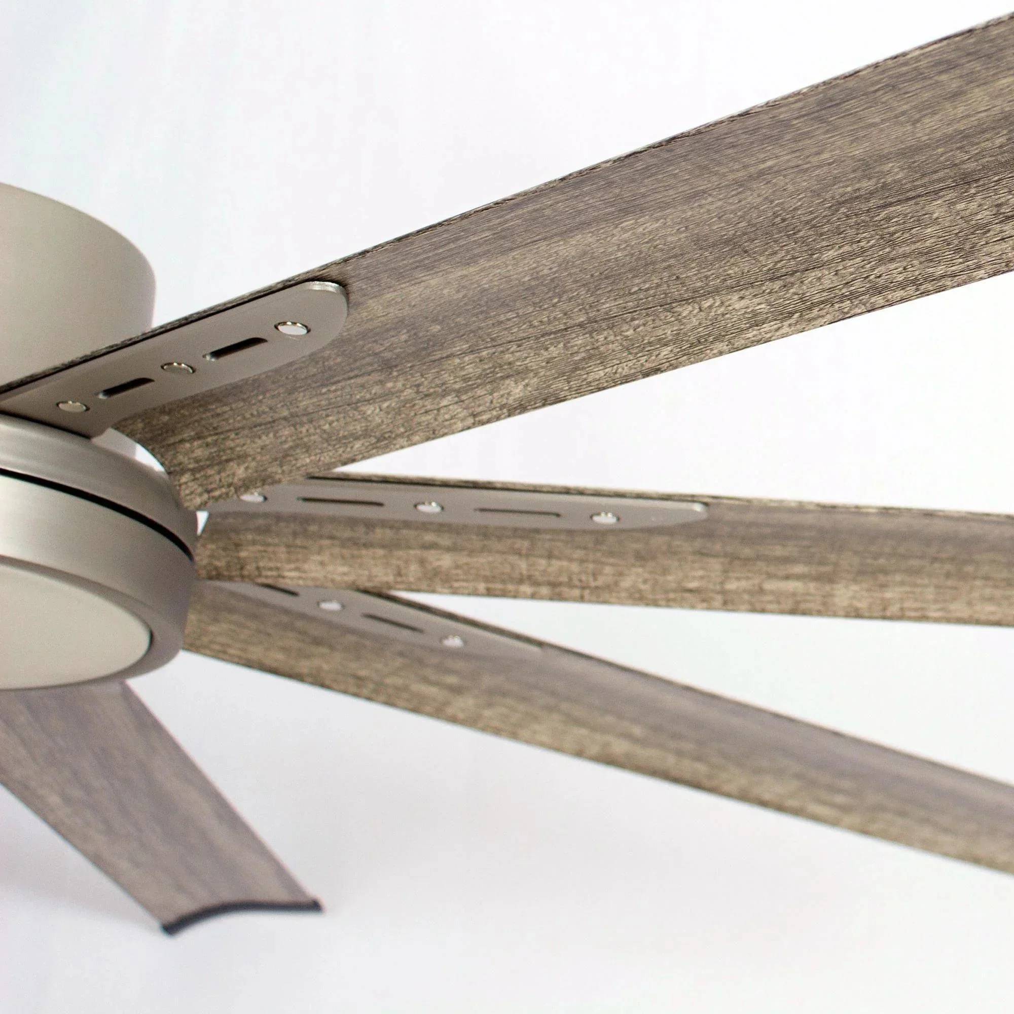 Parrot Uncle 72-Inch Bankston Modern Satin Nickel DC Motor Downrod Mount Ceiling Fan with LED Lighting and Remote Control (F8220110V) - Image 12