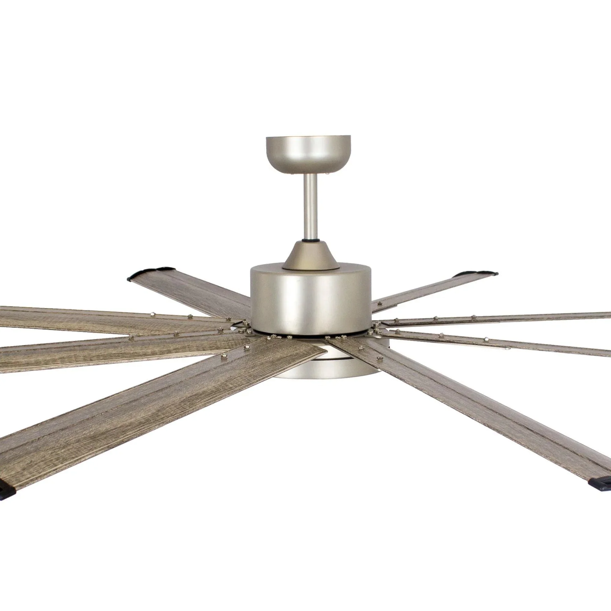 Parrot Uncle 72-Inch Bankston Modern Satin Nickel DC Motor Downrod Mount Ceiling Fan with LED Lighting and Remote Control (F8220110V) - Image 9