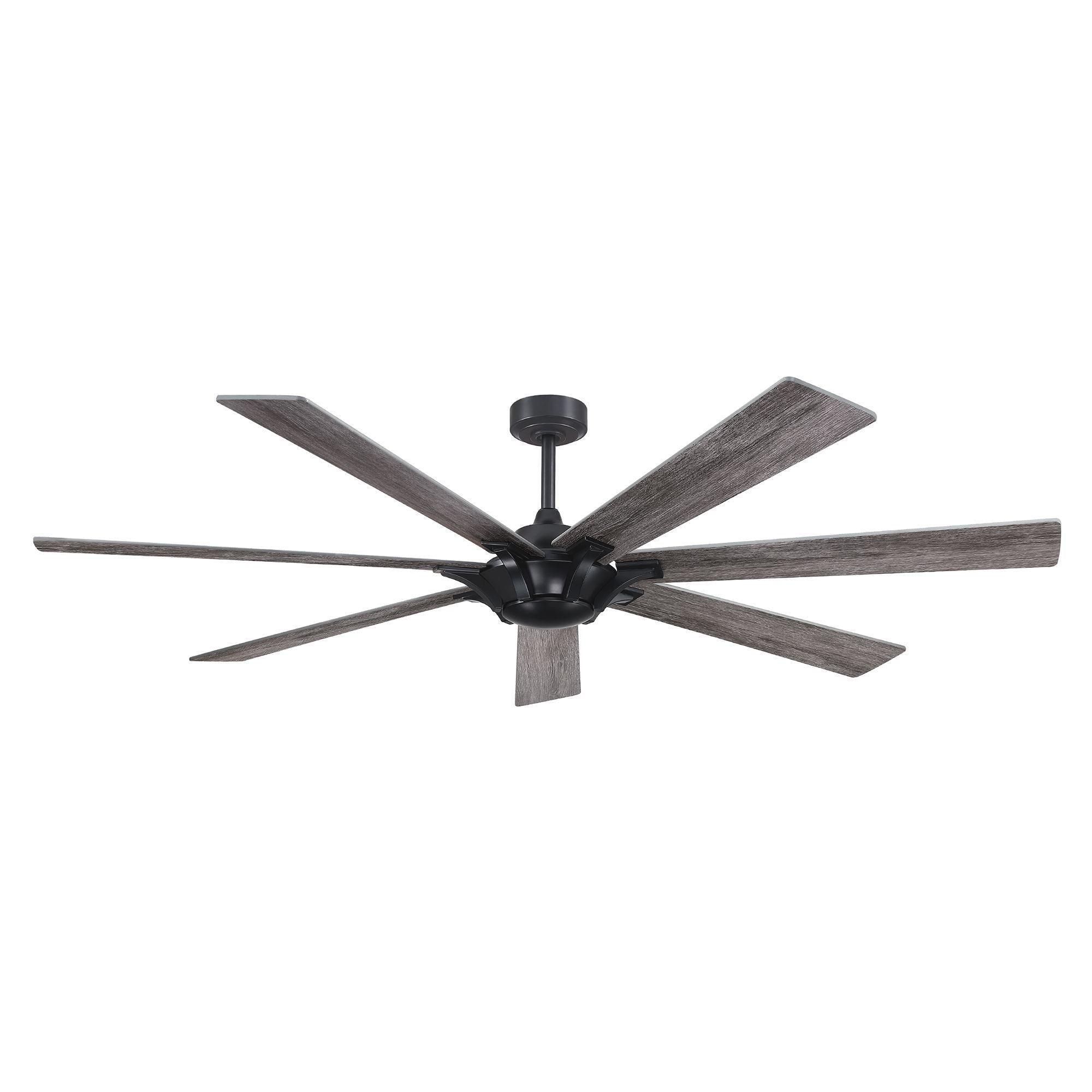 Parrot Uncle 72-Inch Farmhouse DC Motor Brushed Nickel Downrod Mount Reversible Ceiling Fan with Remote Control - Image 11