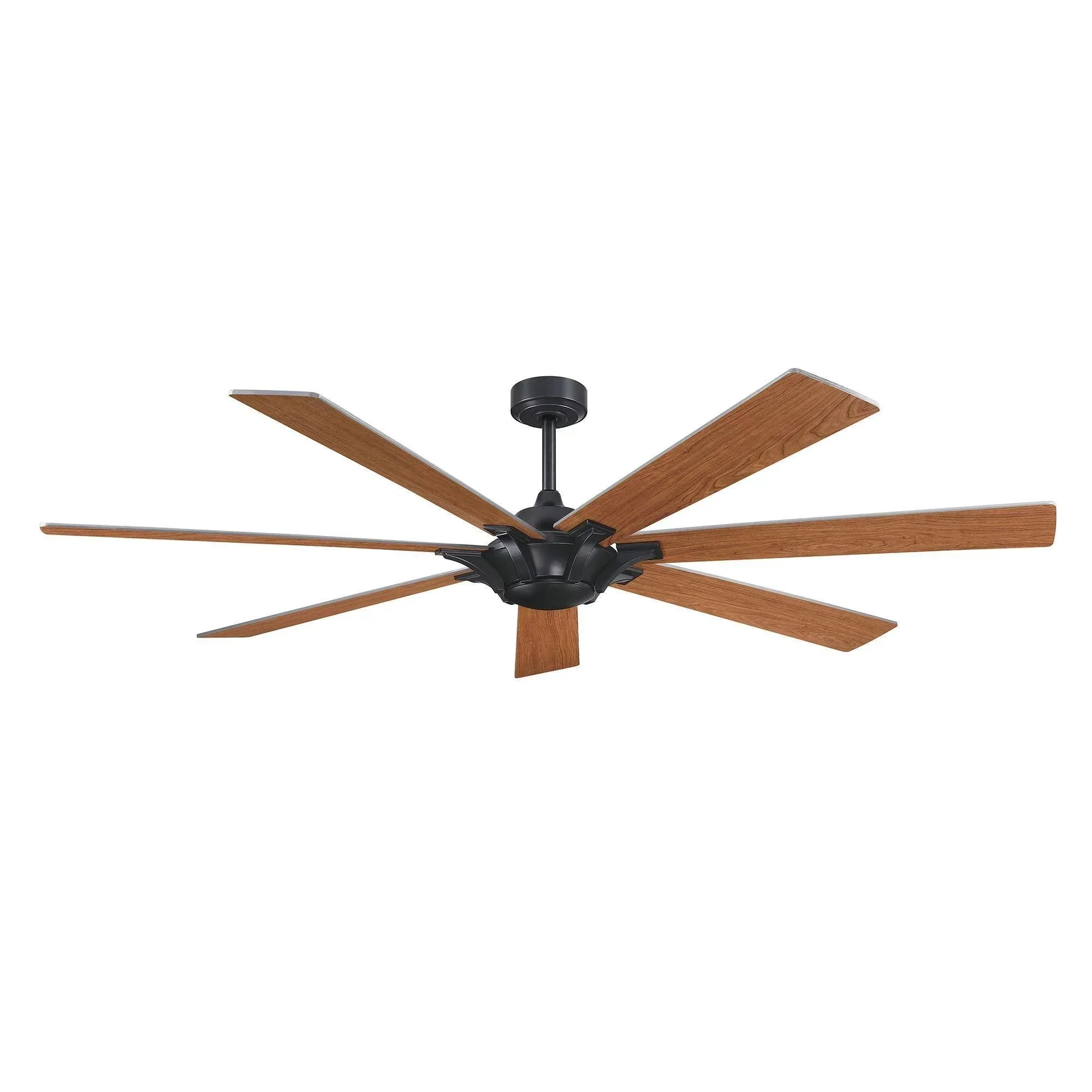 Parrot Uncle 72-Inch Farmhouse DC Motor Brushed Nickel Downrod Mount Reversible Ceiling Fan with Remote Control - Image 12
