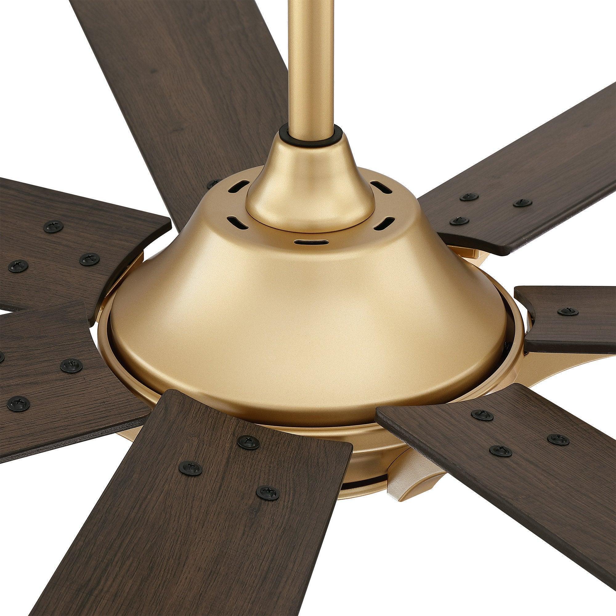 Parrot Uncle 72-Inch Farmhouse DC Motor Brushed Nickel Downrod Mount Reversible Ceiling Fan with Remote Control - Image 17