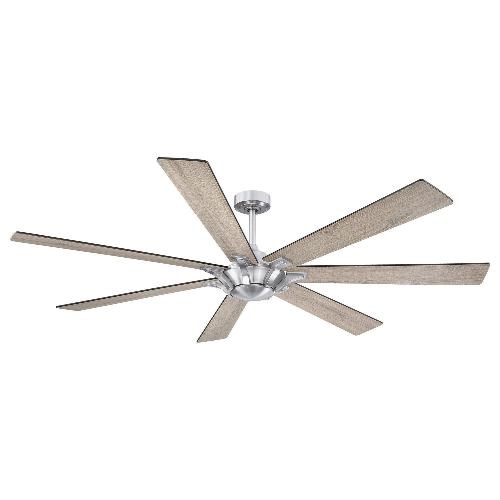 Parrot Uncle 72-Inch Farmhouse DC Motor Brushed Nickel Downrod Mount Reversible Ceiling Fan with Remote Control - Image 24