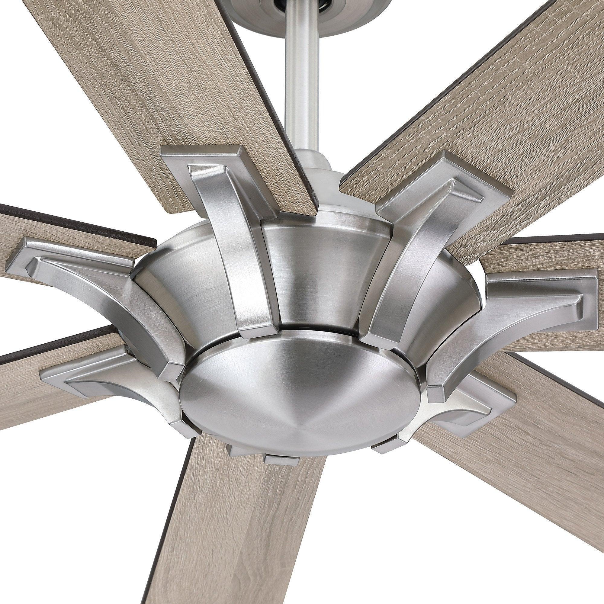 Parrot Uncle 72-Inch Farmhouse DC Motor Brushed Nickel Downrod Mount Reversible Ceiling Fan with Remote Control - Image 25