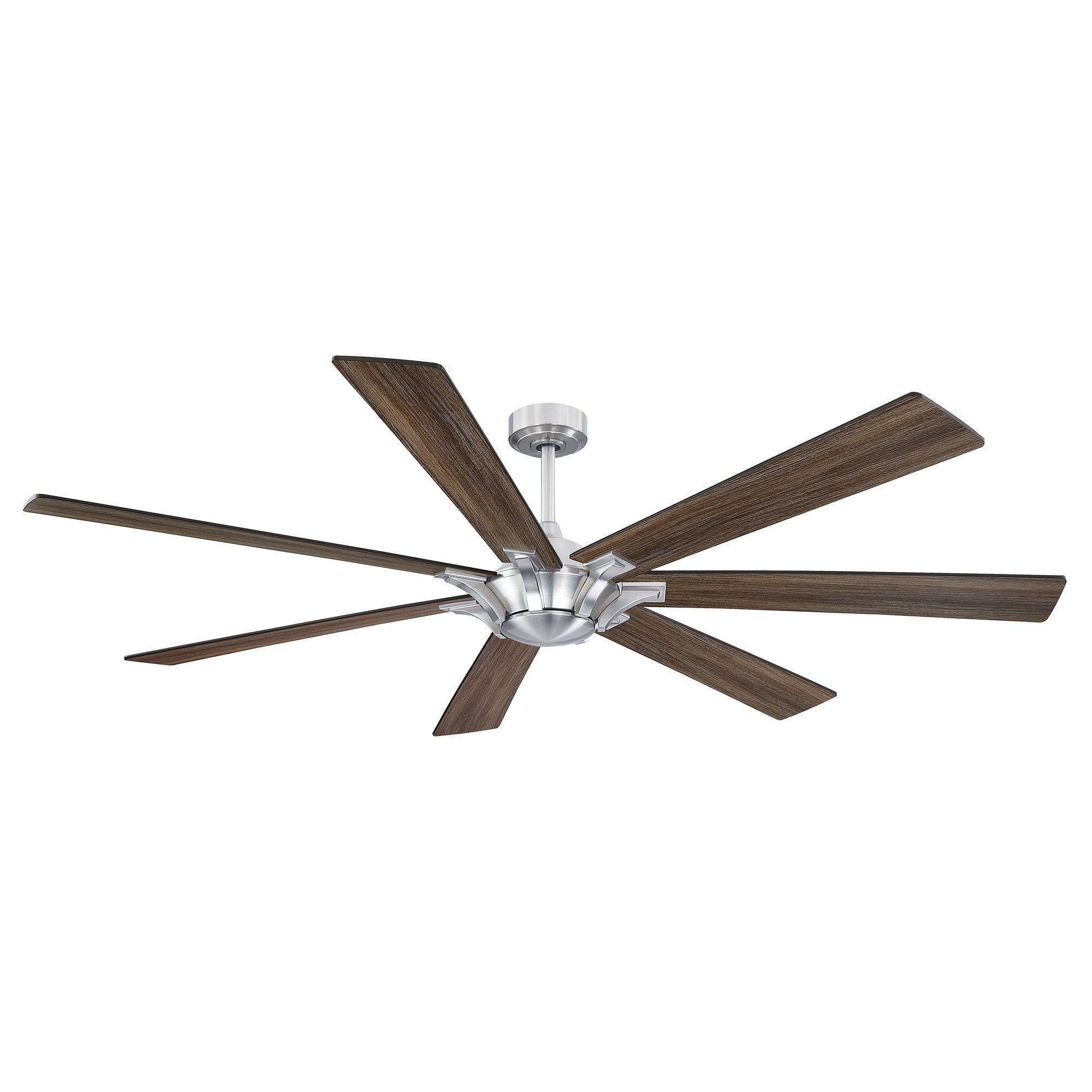 Parrot Uncle 72-Inch Farmhouse DC Motor Brushed Nickel Downrod Mount Reversible Ceiling Fan with Remote Control - Image 30