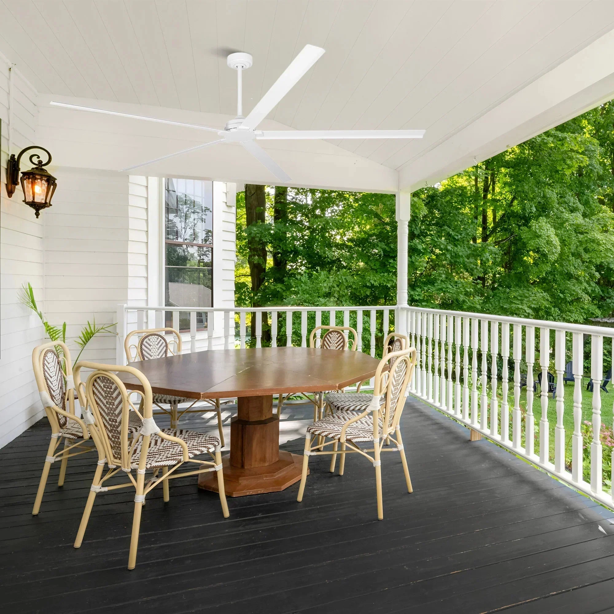 Parrot Uncle Winni All-Aluminum IPX4 Outdoor Ceiling Fan with Remote Control - Image 4