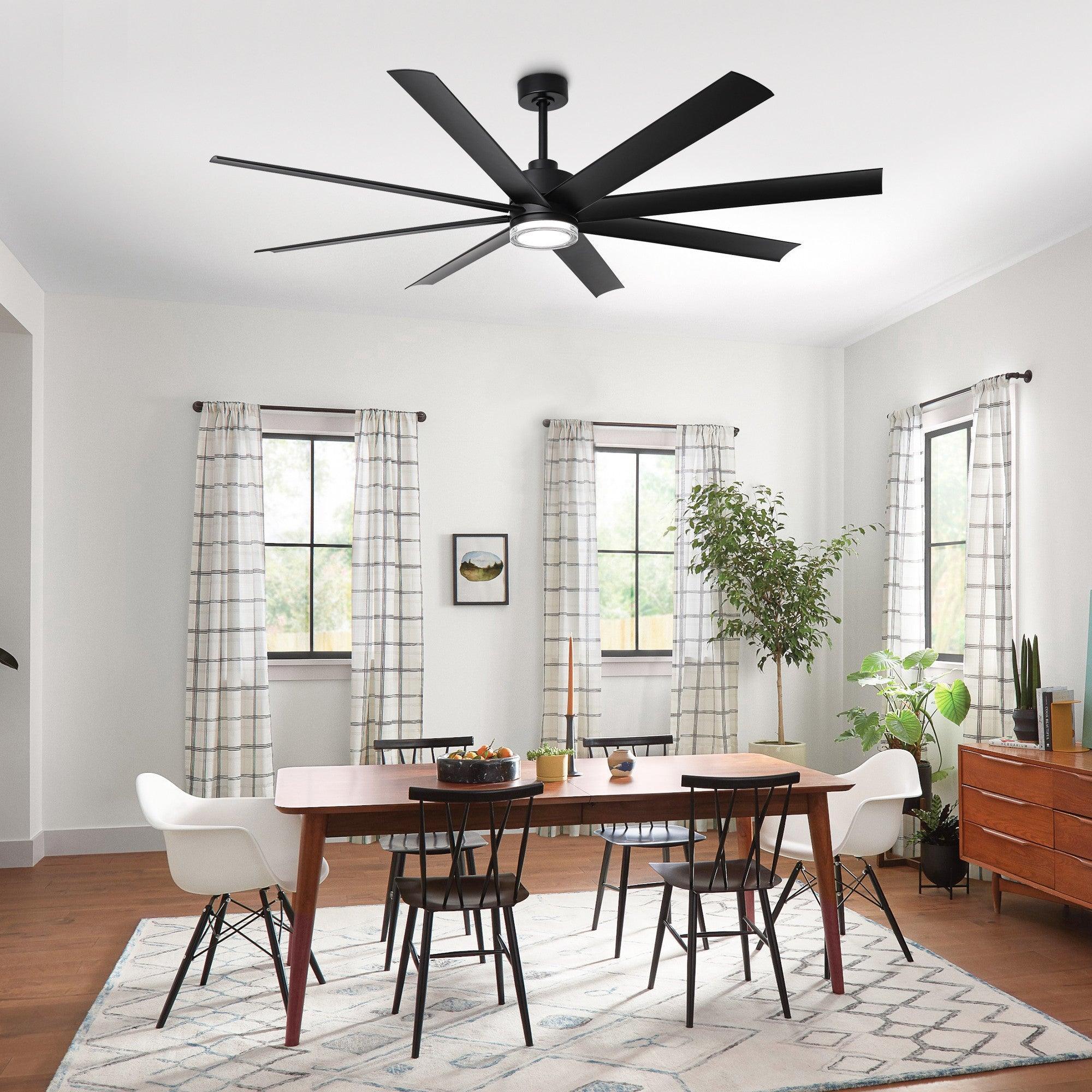 Parrot Uncle 72-Inch Daugava Modern Downrod Mount Smart Fan with LED Light - Image 2
