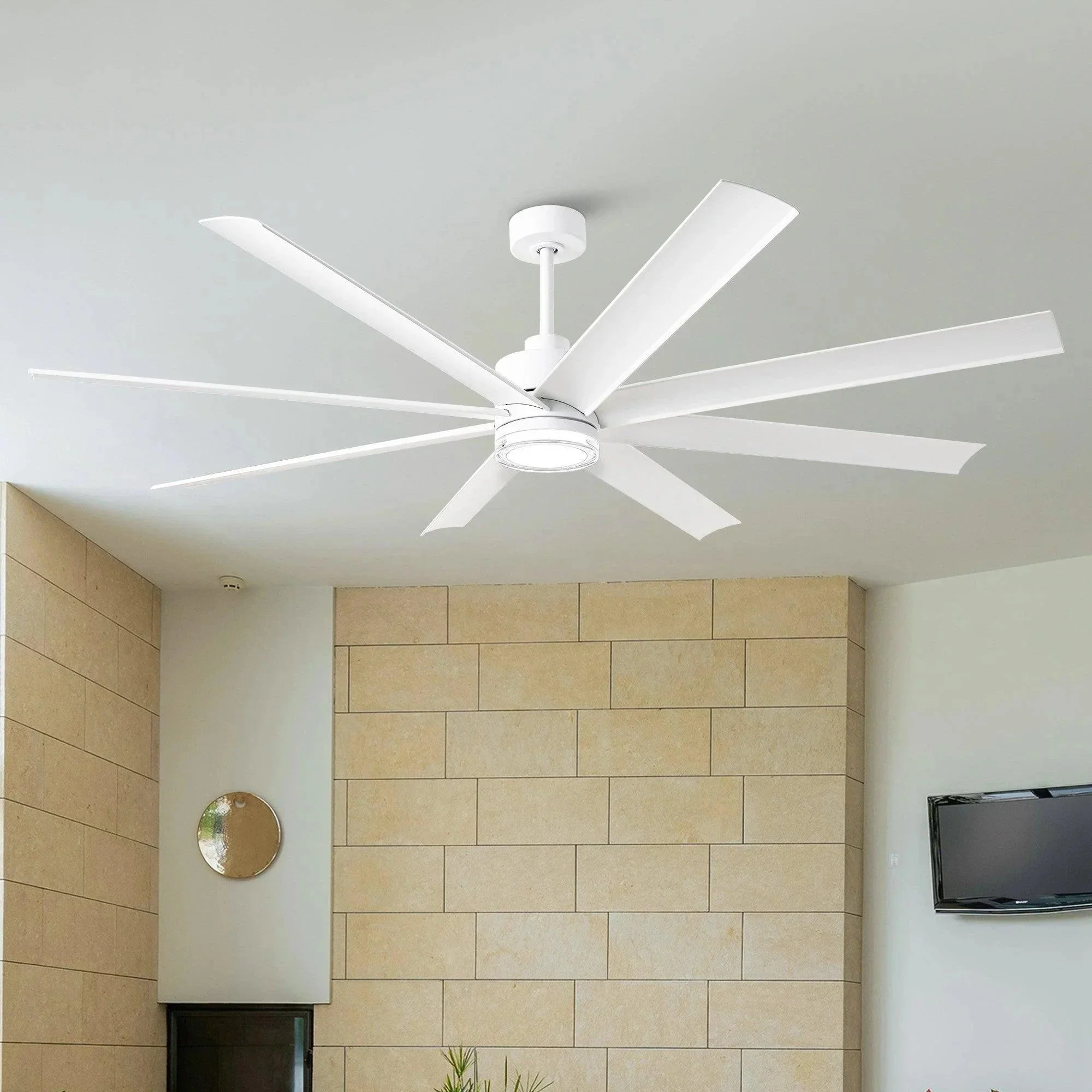 Parrot Uncle 72-Inch Daugava Modern Downrod Mount Smart Fan with LED Light - Image 20