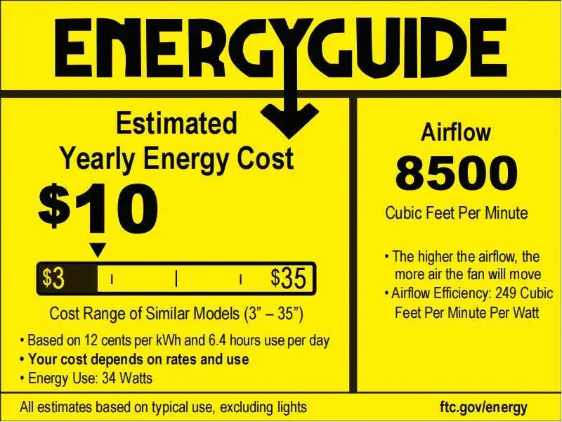Parrot Uncle 75-Inch Industrial DC Motor Downrod Mount Reversible Ceiling Fan with Lighting and Remote Control (F8219110V) - Image 15