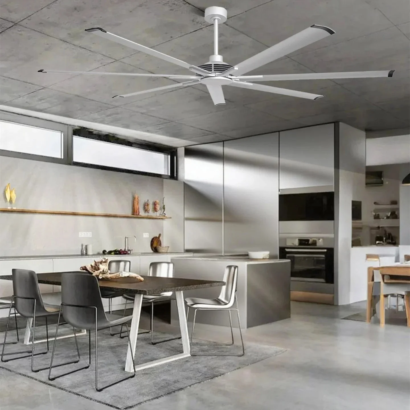 Parrot Uncle 84-Inch 100-Inch Silent Storm Extra Large Ceiling Fan with Remote Control - Image 3