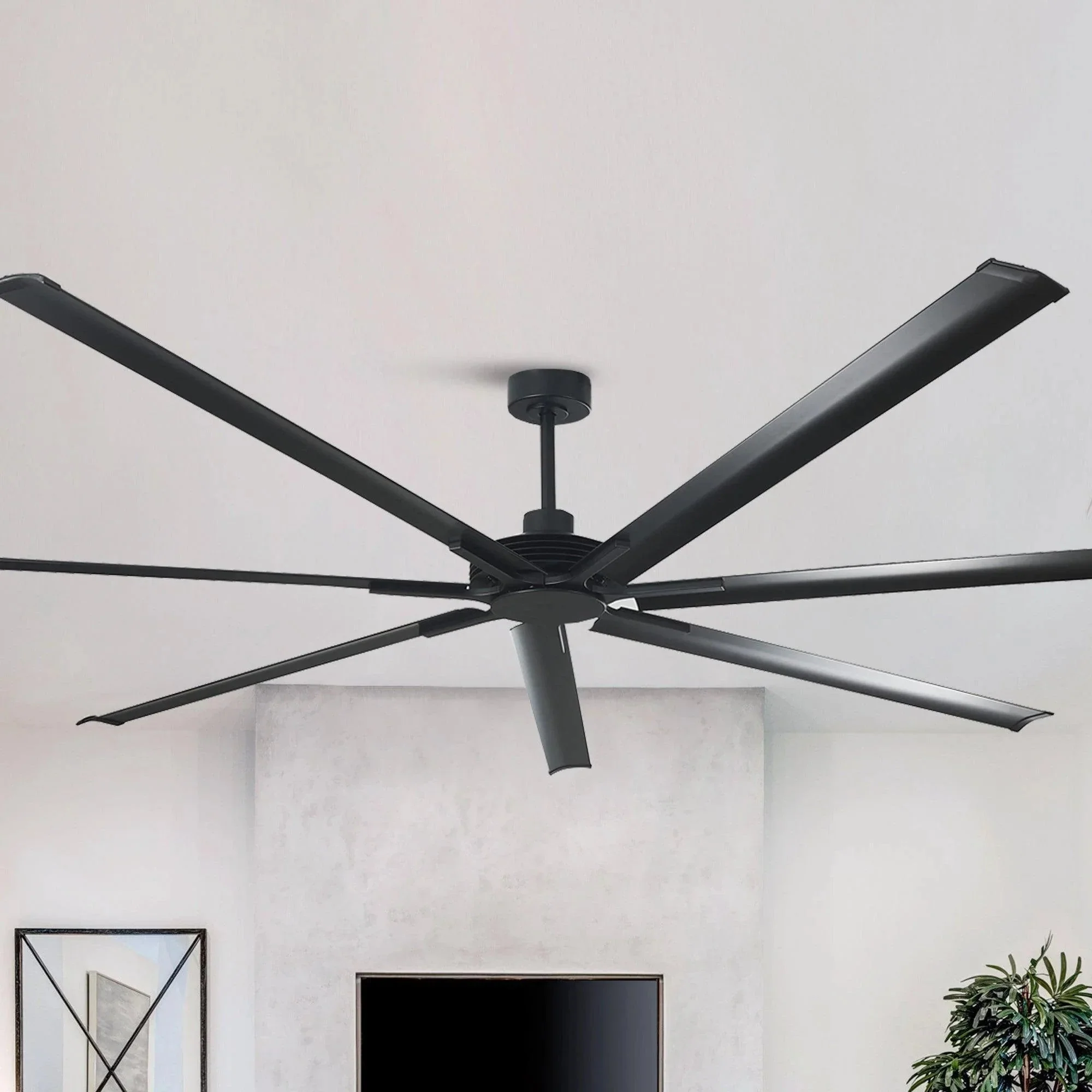 Parrot Uncle 84-Inch 100-Inch Silent Storm Extra Large Ceiling Fan with Remote Control - Image 5