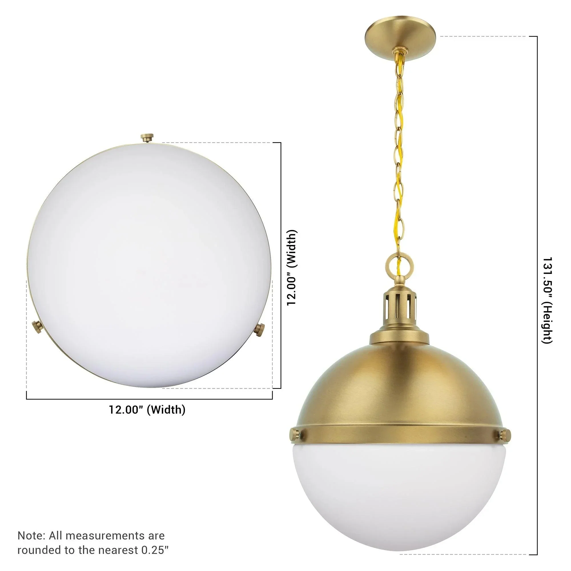 Parrot Uncle Aaron 12-Inch 2-Light Gold Dimmable Island Pendant Light (AA401G) - Image 11