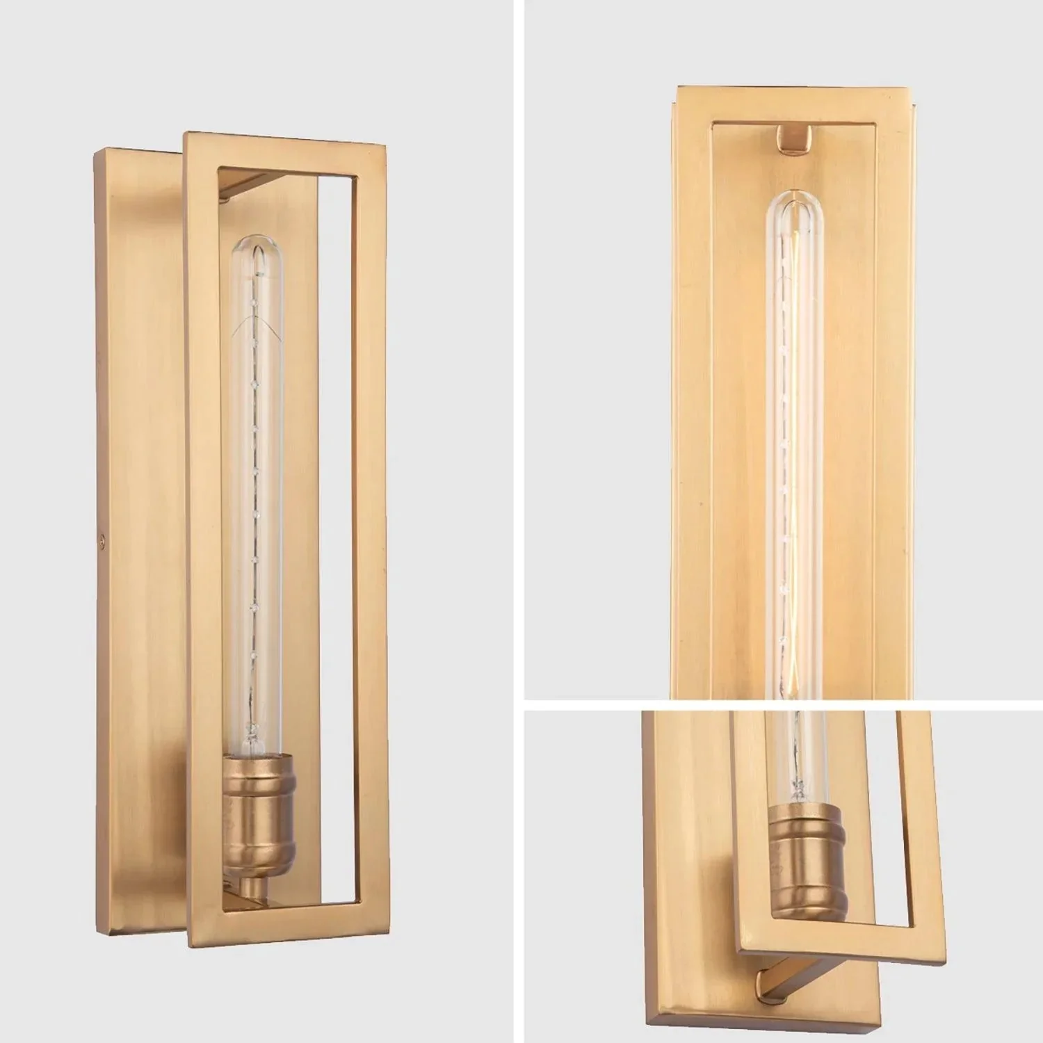 Parrot Uncle Adelman Gold 1-Light Decorative Dimmable Wall Sconce (AD801G) - Image 4
