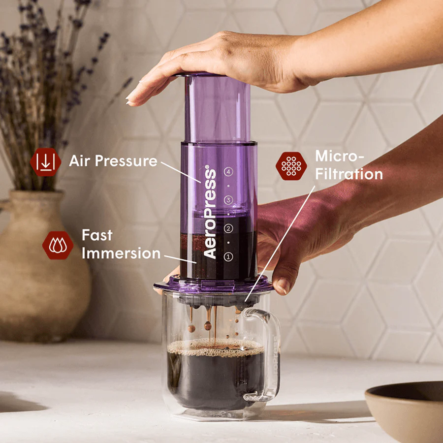 AeroPress Coffee Maker, 3-in-1 Brewing, Clear & Colors - Image 12