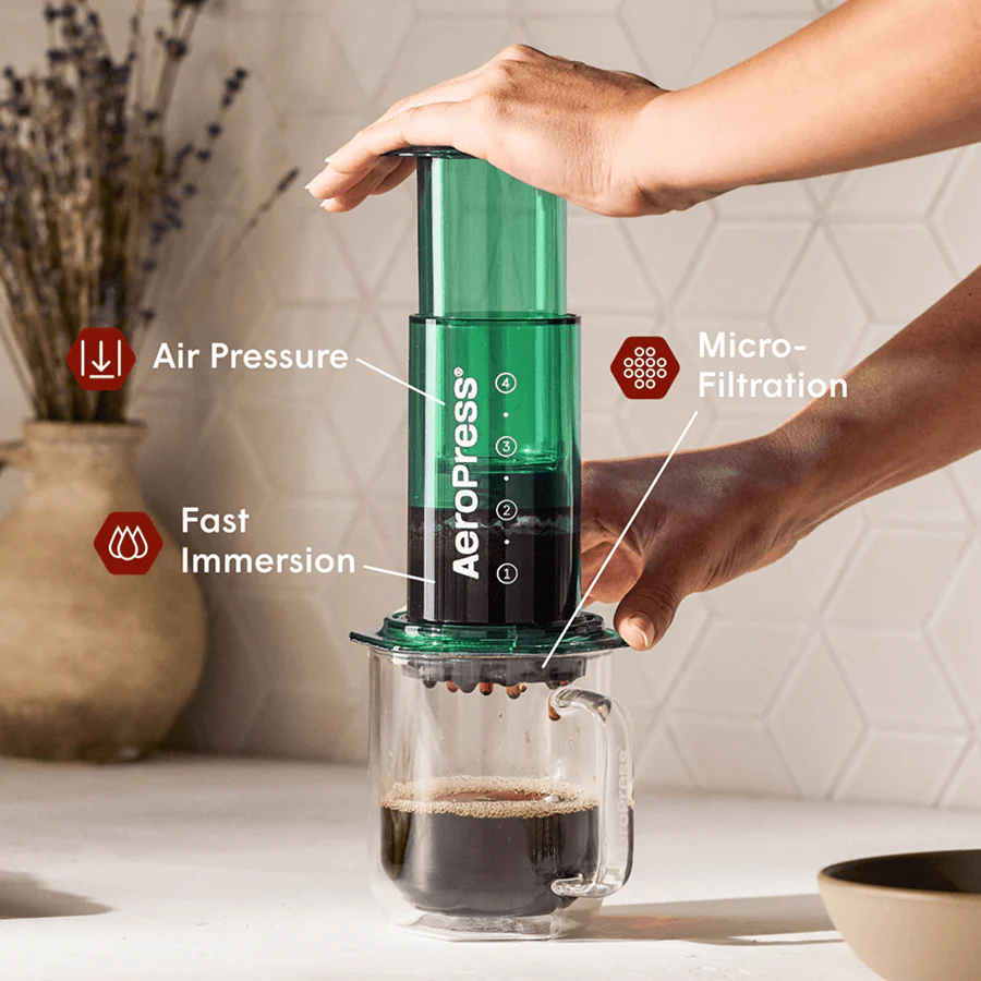 AeroPress Coffee Maker, 3-in-1 Brewing, Clear & Colors - Image 22