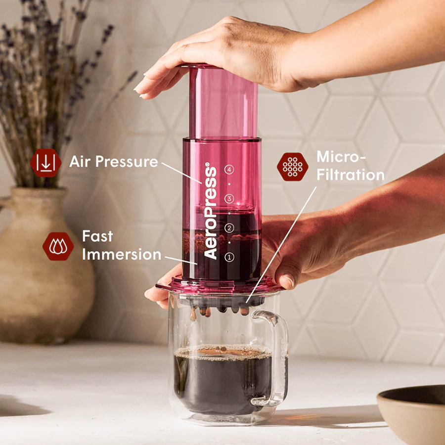 AeroPress Coffee Maker, 3-in-1 Brewing, Clear & Colors - Image 7
