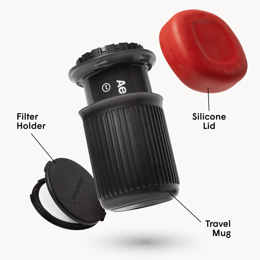 AeroPress Coffee Maker Go with Microwaveable Mug (15A01) - Image 4
