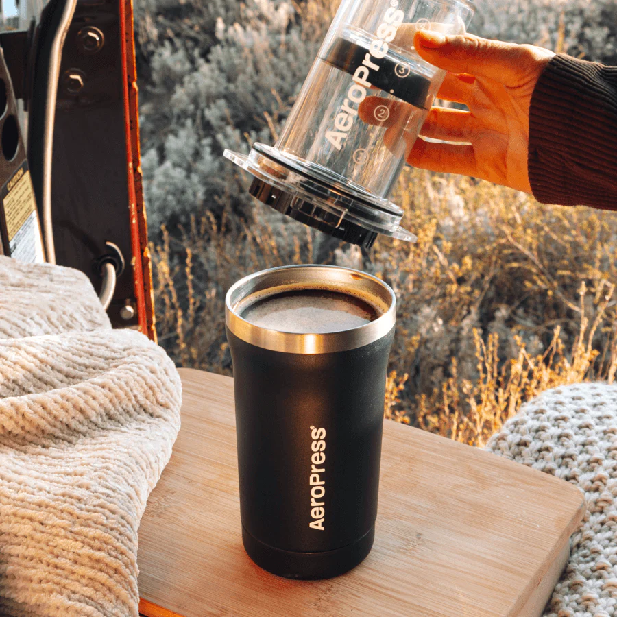 AeroPress Coffee Maker Go Plus, 3-in-1 Brewing with 16 oz Stainless Steel Travel Tumbler - Image 6