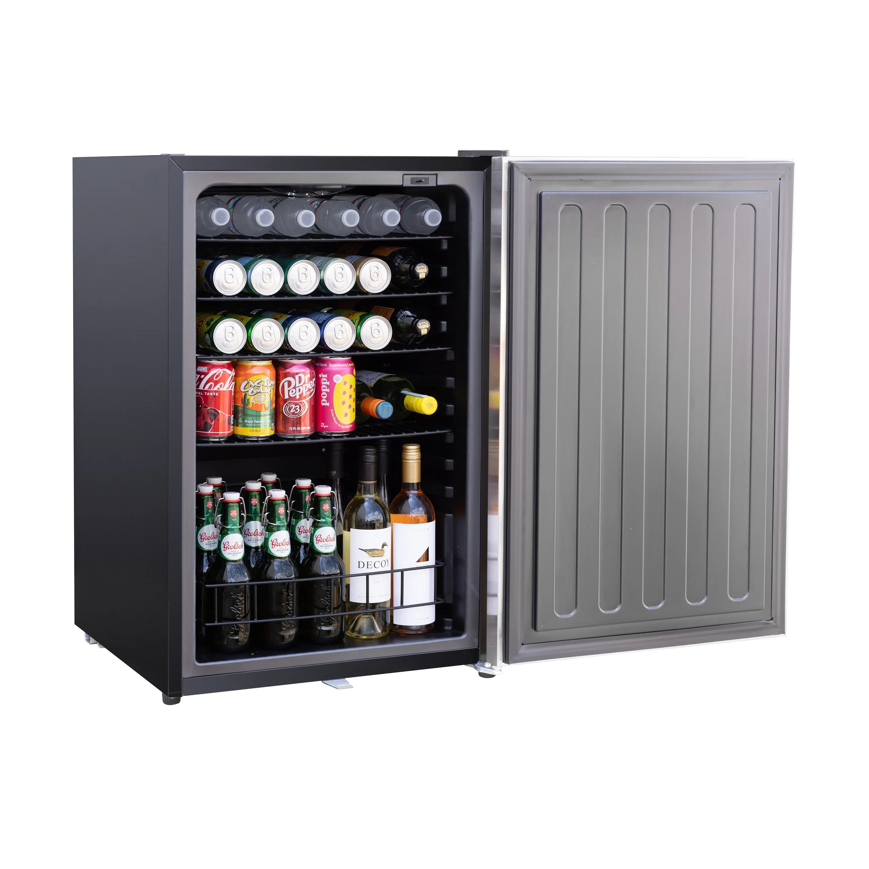 TrueFlame 22-Inch 4.1 Cu. Outdoor Rated Fridge with Right Hinge and Upgraded Stainless Steel Door & Handle  (AMD-RFR-22D) - Image 4
