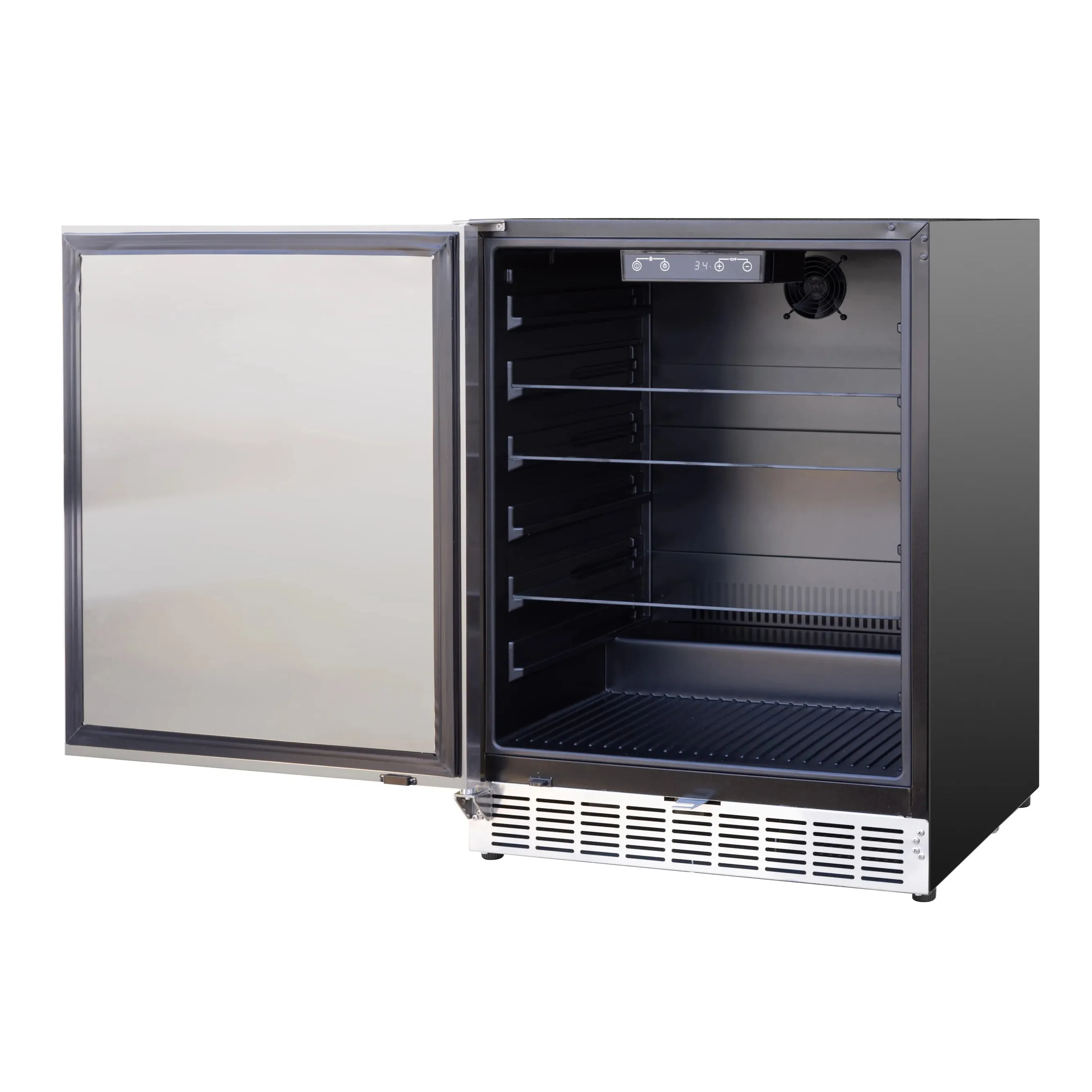 TrueFlame 24-Inch 5.1 Cu. Outdoor Rated Fridge with Left Hinge (AMD-RFR-24S-AR) - Image 4