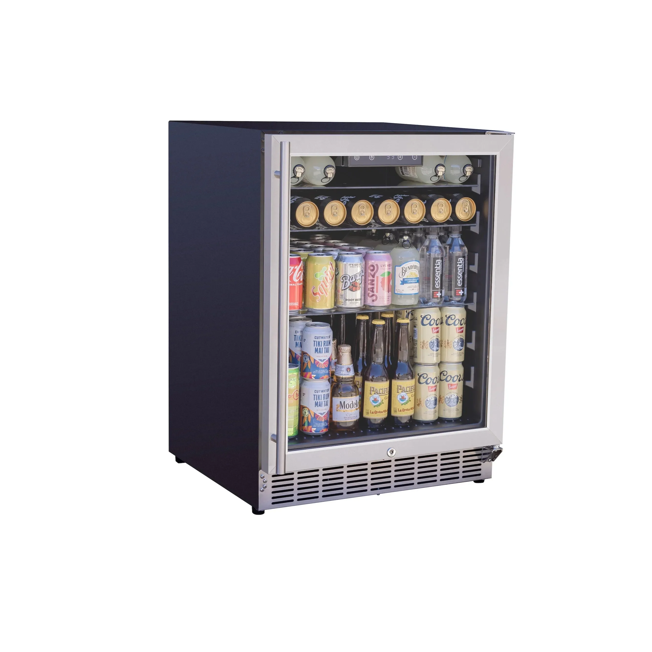 TrueFlame 24-Inch 5.1 Cu. Outdoor Rated Fridge with Glass Door (AMD-RFR-24G) - Image 3