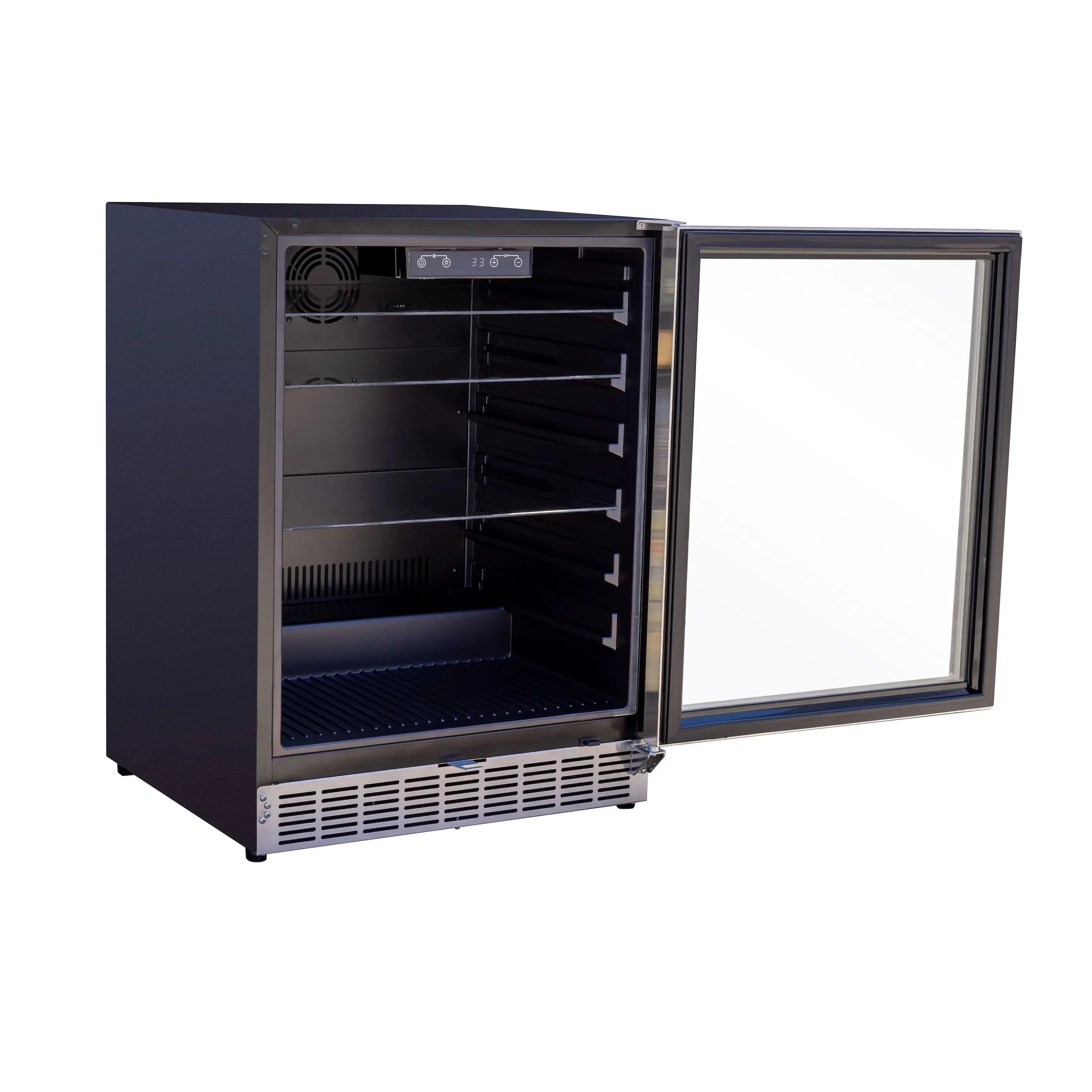 TrueFlame 24-Inch 5.1 Cu. Outdoor Rated Fridge with Glass Door (AMD-RFR-24G) - Image 7