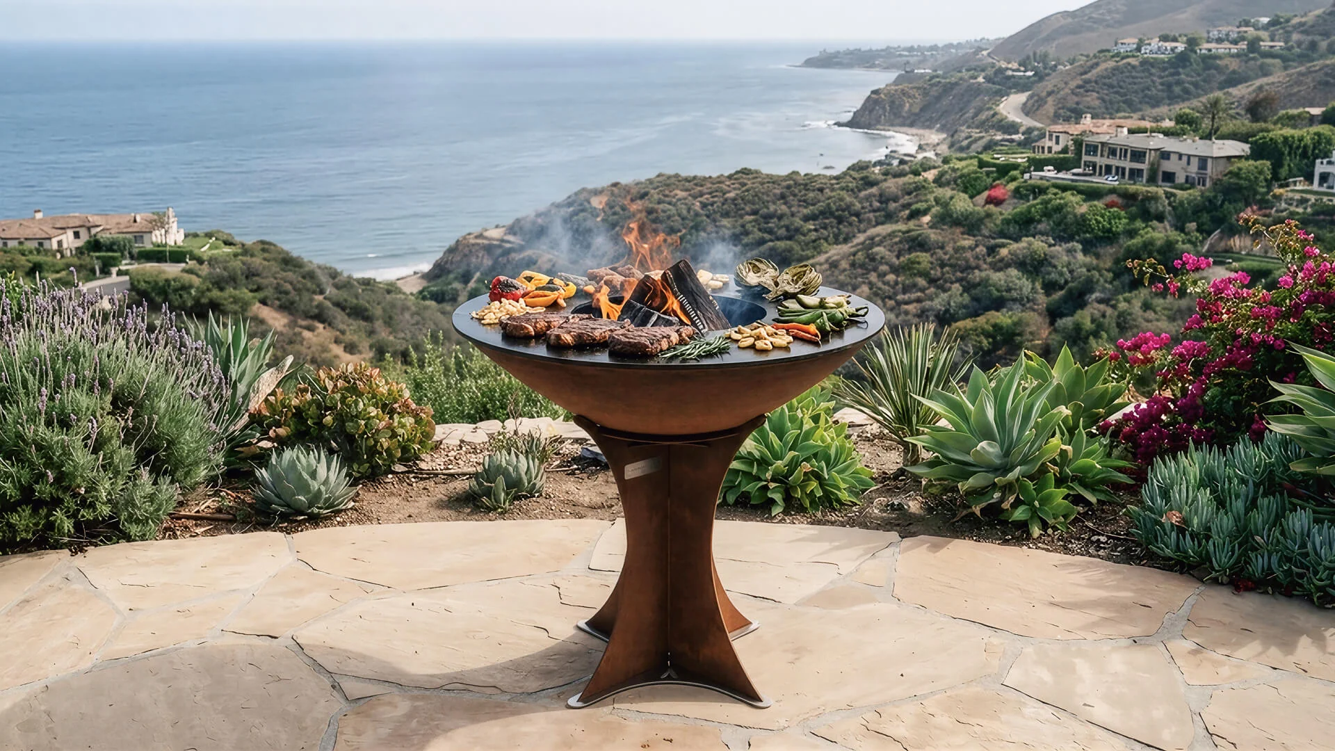 Arteflame XXL 40" Flat Top Grill with Multi-Zone Heat Control and Carbon Steel Cooktop - High Euro Base - Image 4