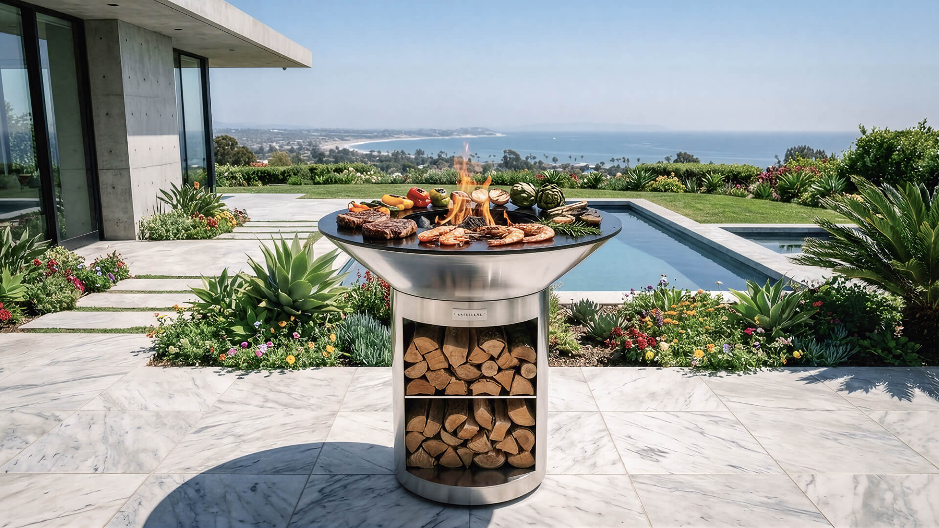 Arteflame XXL 40" Platinum Edition Grill Classic Storage Base in Stainless Steel - Image 5