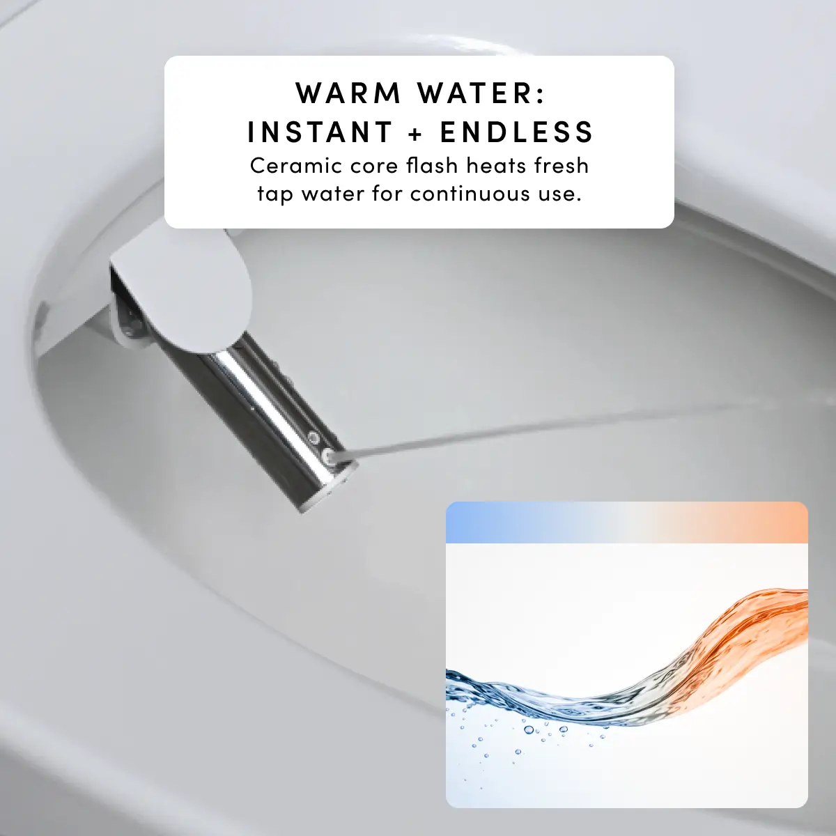TUSHY Aura Smart Bidet Seat with Temperature Control for Seat, Water & Dryer, Instant Warm Water, Auto Open and Soft Close Lid - Image 11