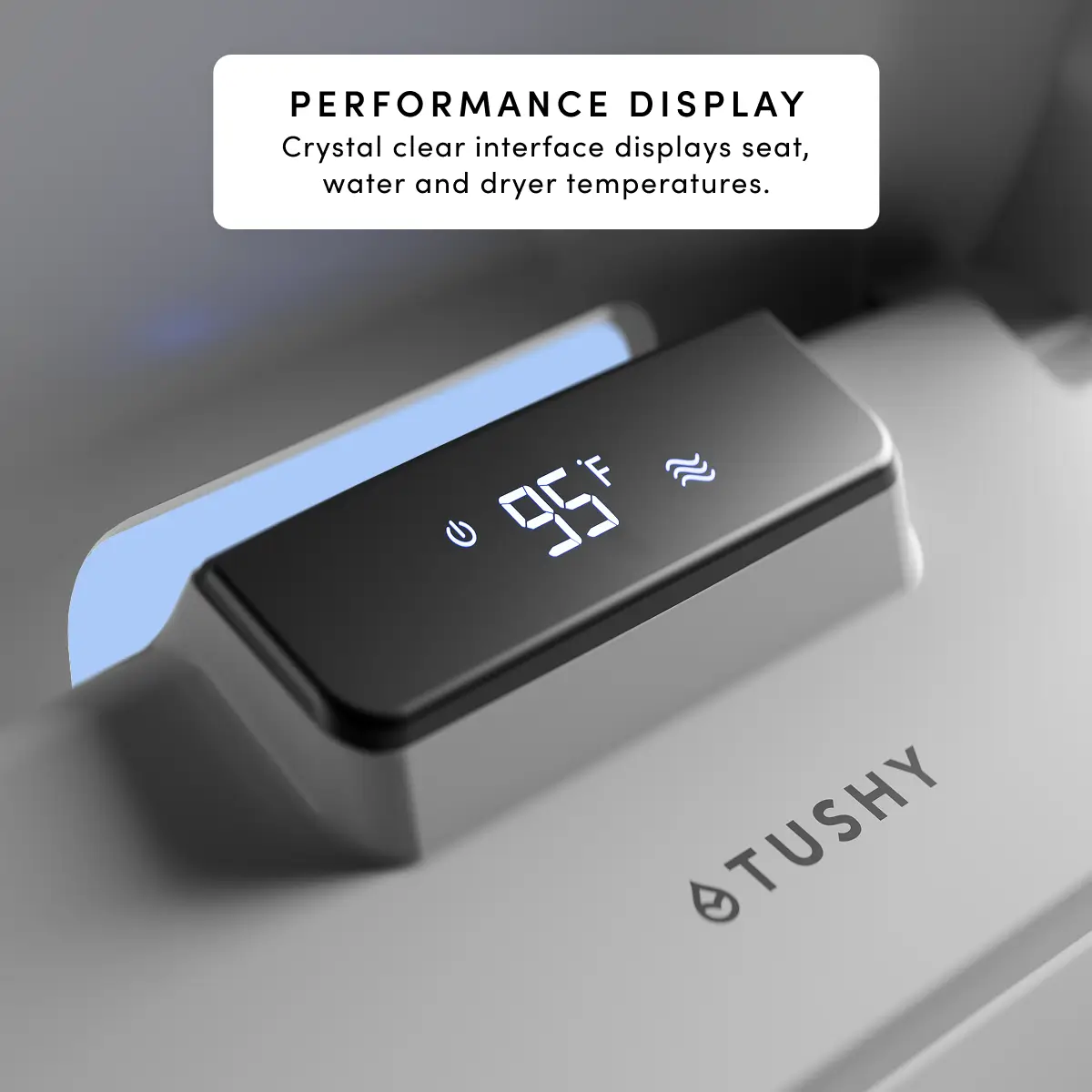 TUSHY Aura Smart Bidet Seat with Temperature Control for Seat, Water & Dryer, Instant Warm Water, Auto Open and Soft Close Lid - Image 12