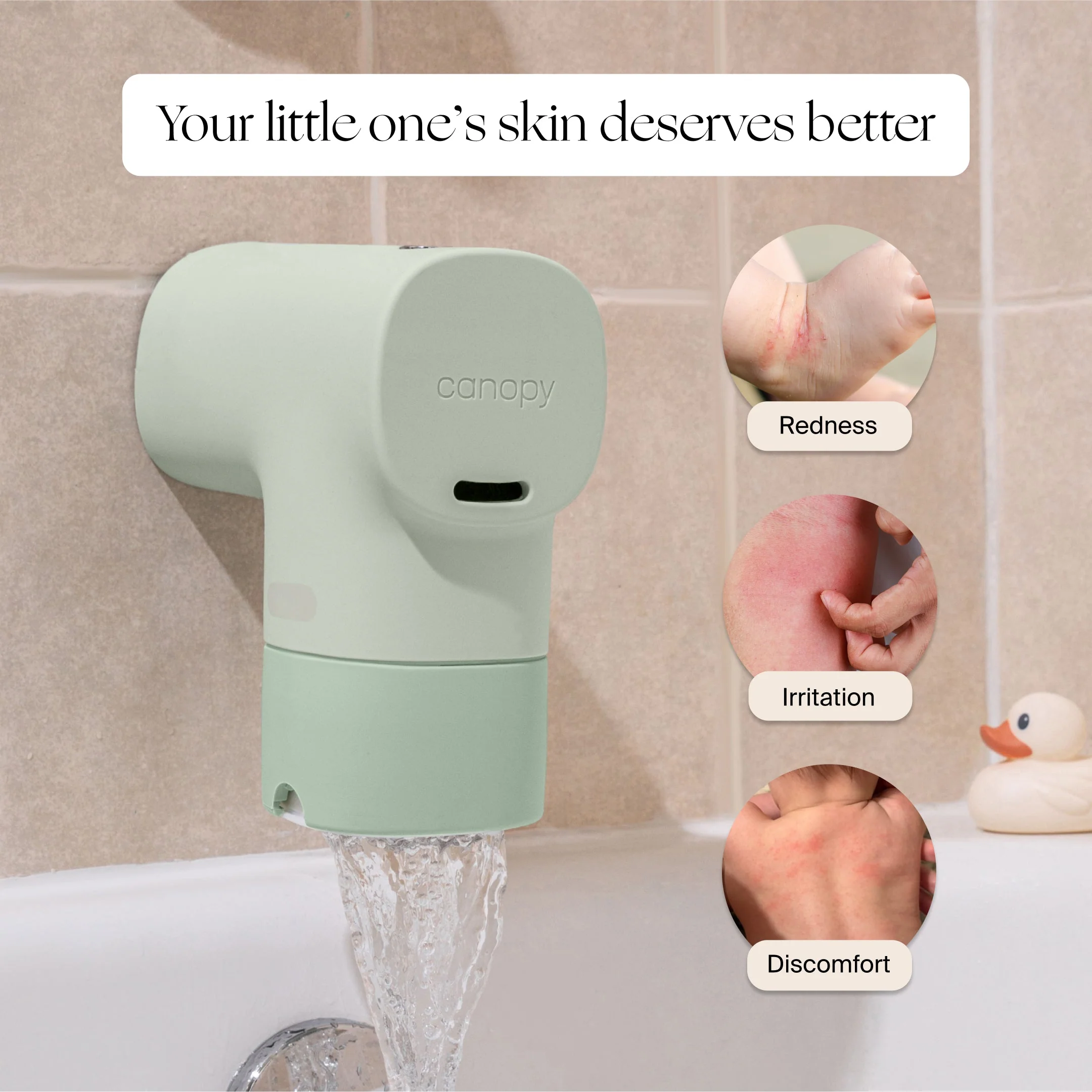Canopy Baby Bath Tub Filter for Chlorine Reduction & Baby-Safe Skin Protection - Image 7