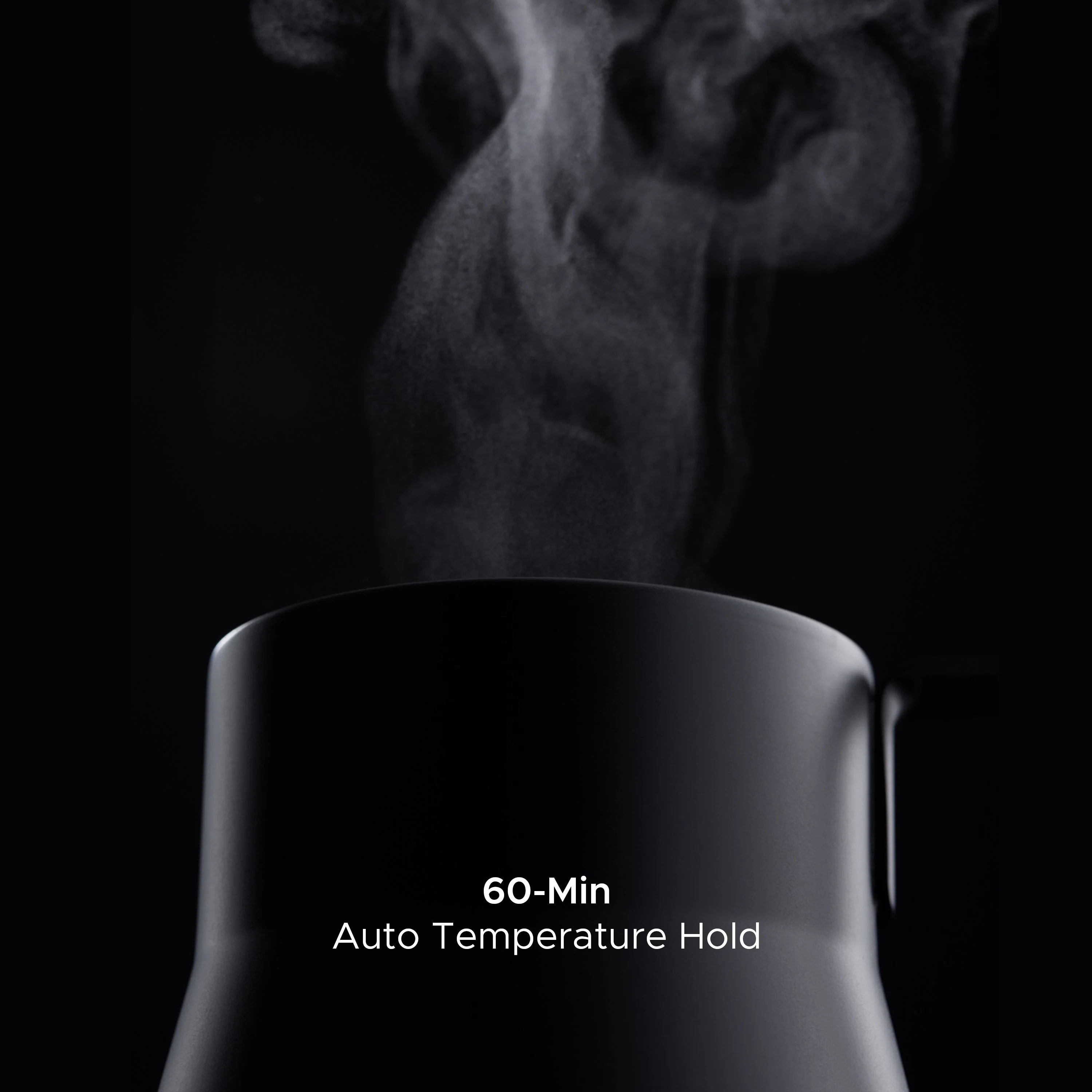 SAKI Baristan Electric Gooseneck Kettle with Precise Temperature Control, Pour Over Coffee Kettle & Tea Kettle, Stainless Steel, 1200W Quick Heating, 1 Liter, Matte Black - Image 9