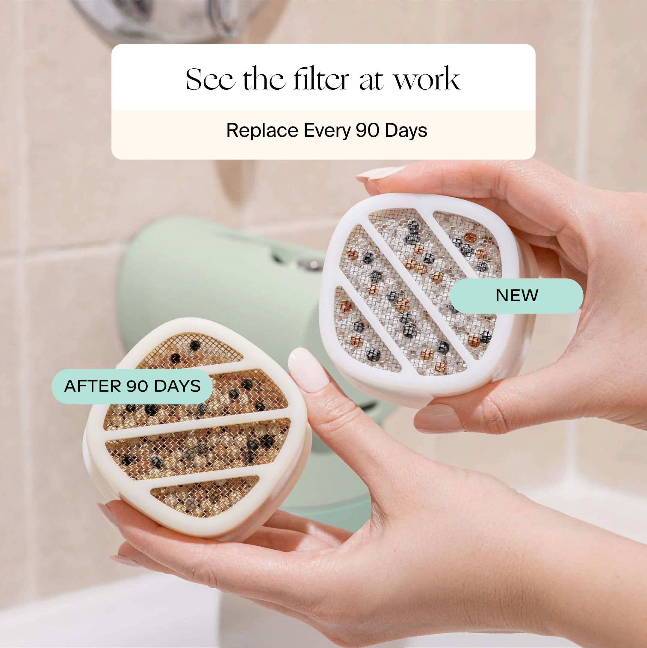Canopy Bath Tub Filter with Color Changing Temperature Indicator and Protective Spout Cover - Image 9