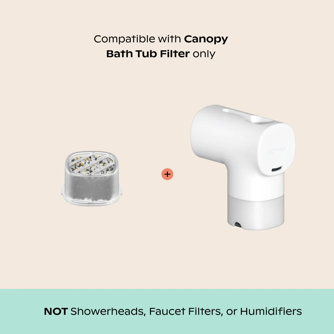Canopy Bath Tub Water Filter Cartridge Reduce Chlorine and Harmful Substances (CAN-FLT-TUB) - Image 2