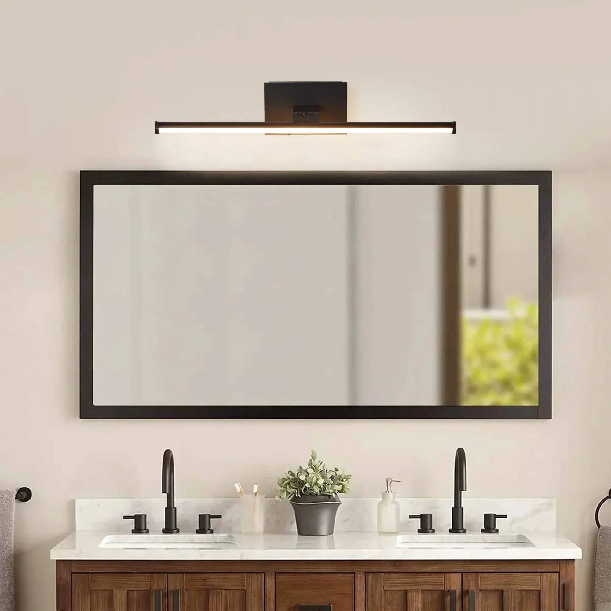 Parrot Uncle Battery-Powered LED Mirror Vanity Light with Remote Control - Image 2