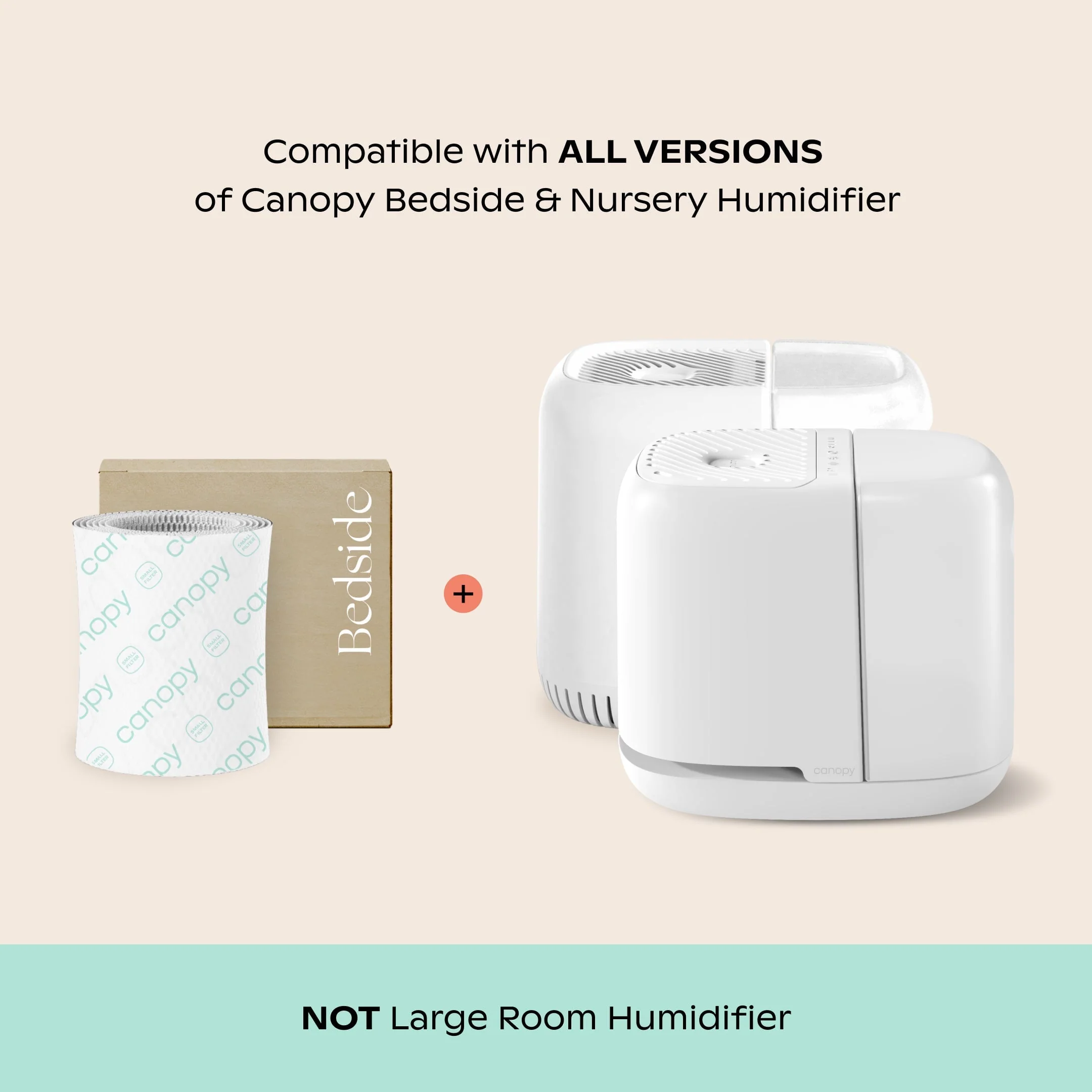 Canopy Original Bedside Humidifier Filter 2.0 – 8-Pack Replacement Filters, Compatible Bedside Humidifiers, Made with Wood Pulp, Paper Filter (K-FLT-BD2-8) - Image 3
