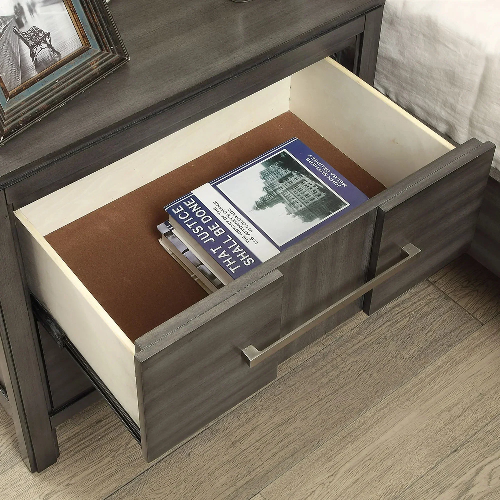 Parrot Uncle Berenice 23-Inch Transitional 2-Drawer Nightstand in Solid Wood - Image 10