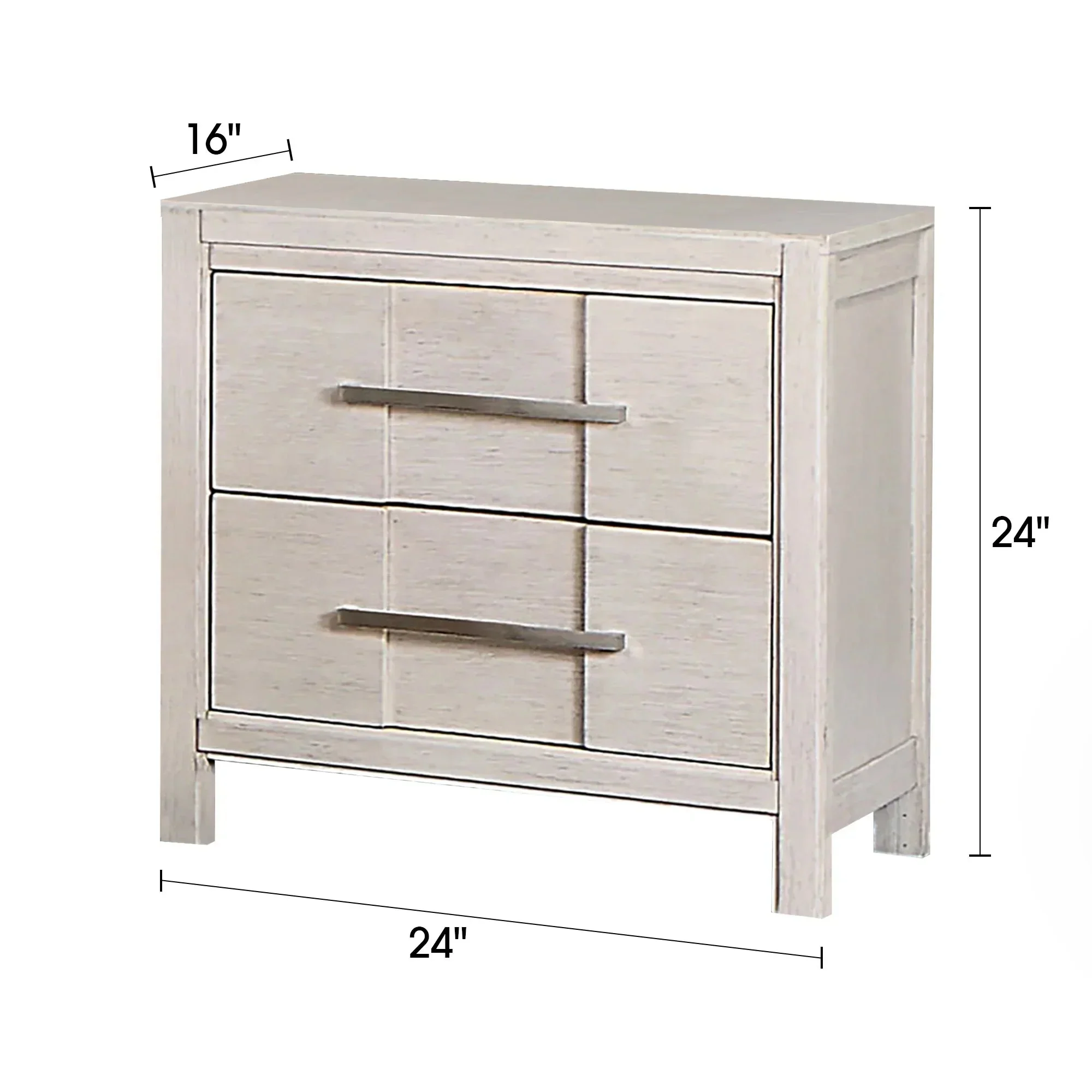 Parrot Uncle Berenice 23-Inch Transitional 2-Drawer Nightstand in Solid Wood - Image 7