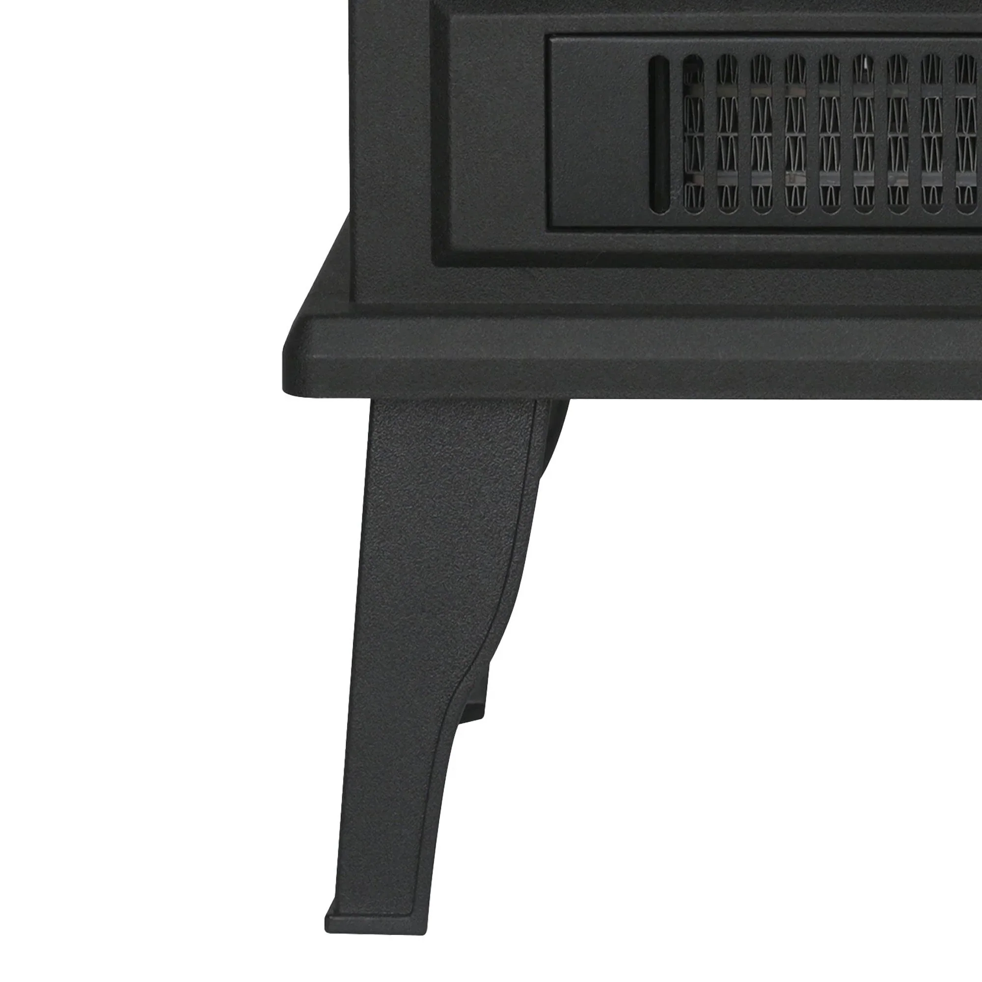 Parrot Uncle Black Electric Heater Free Standing Stove, 3D Flame Overheat Protection Adjustable Thermostat, 1500W (FP201S-T3-A2) - Image 7