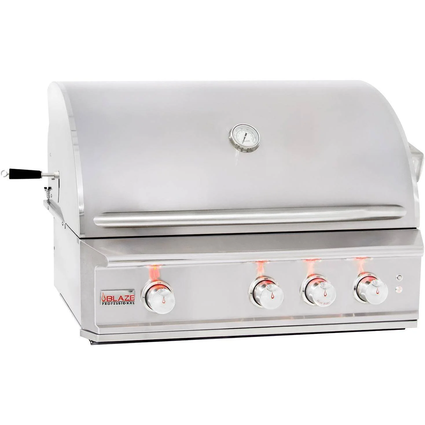 Blaze Grill Package - Professional LUX 34-Inch 3-Burner Built-In Natural Gas Grill and Side Burner in Stainless Steel - Image 2
