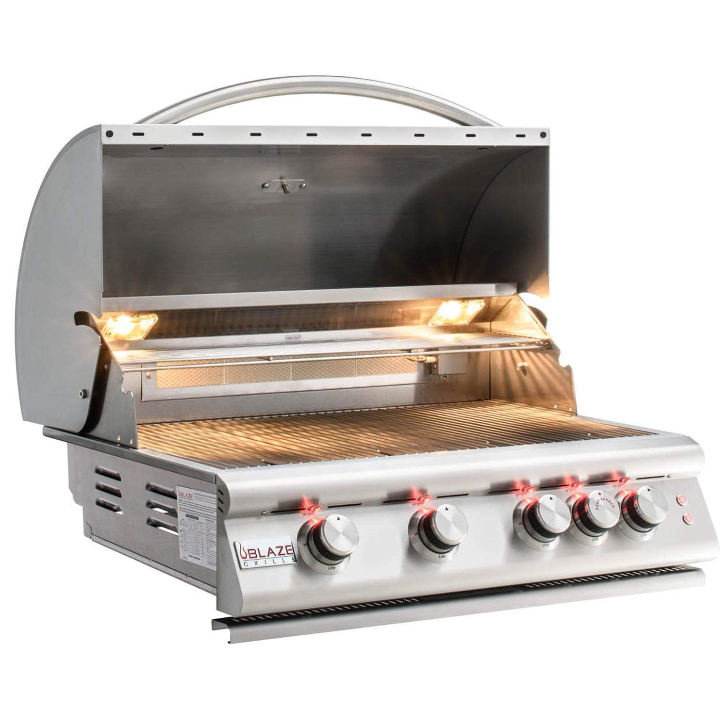 Blaze Grill Package - Premium LTE Marine Grade 32-Inch 4-Burner Built-In Liquid Propane Grill and Double Side Burner in Stainless Steel - Image 2