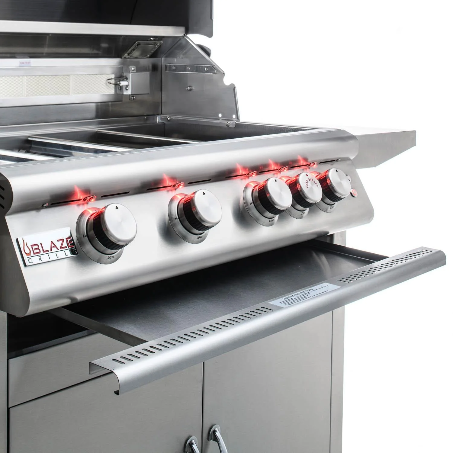 Blaze  Package - Premium LTE Marine Grade 32-Inch 4-Burner Built-In Natural Gas Grill and Double Side Burner in Stainless Steel - Image 16