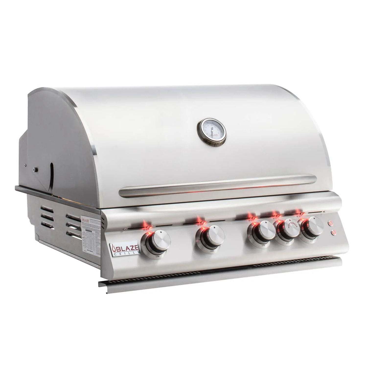 Blaze Grill Package - Premium LTE Marine Grade 32-Inch 4-Burner Built-In Natural Gas Grill and Side Burner in Stainless Steel - Image 3