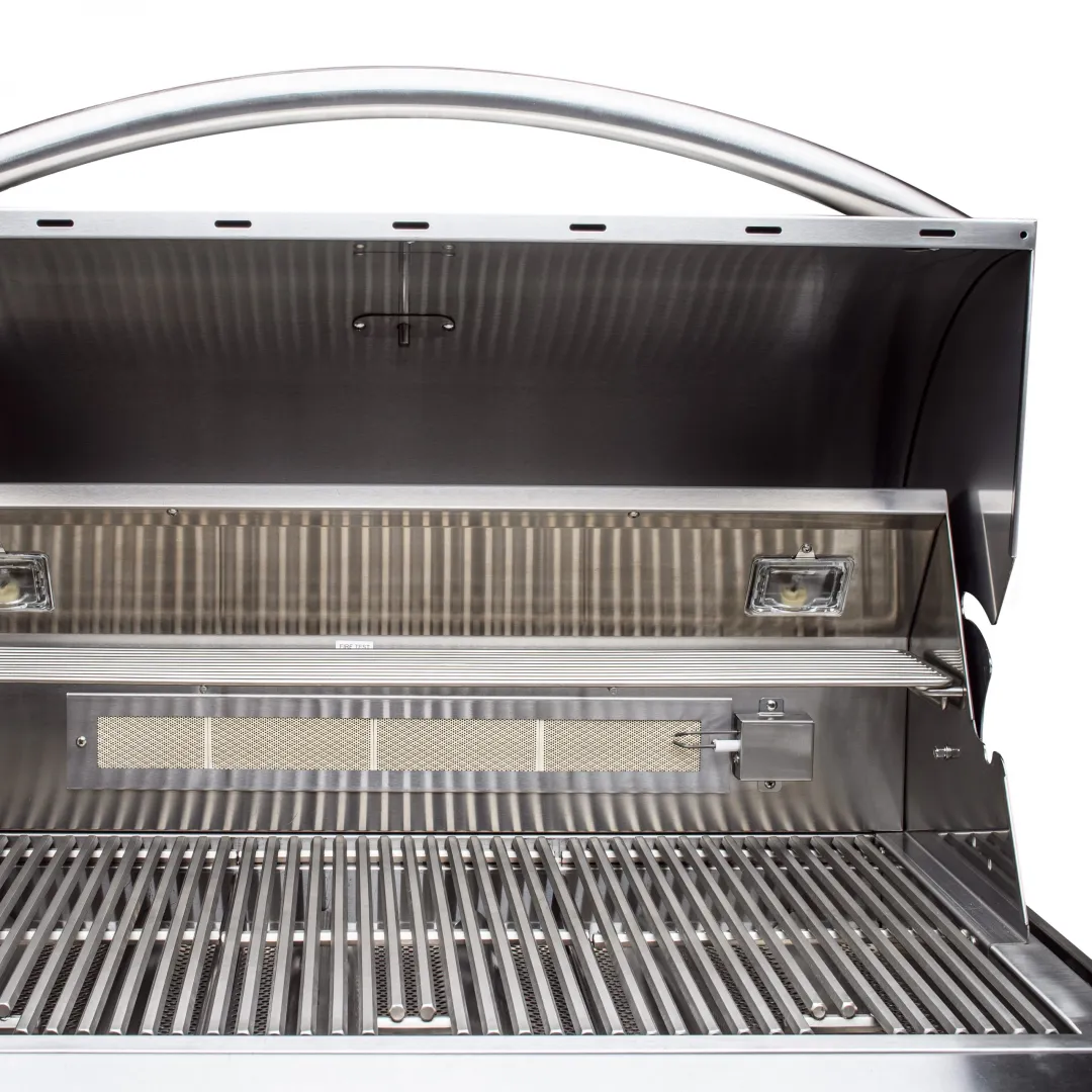 Blaze Grill Package - Professional LUX 34-Inch 3-Burner Built-In Liquid Propane Grill, Side Burner and Beverage Center in Stainless Steel - Image 4