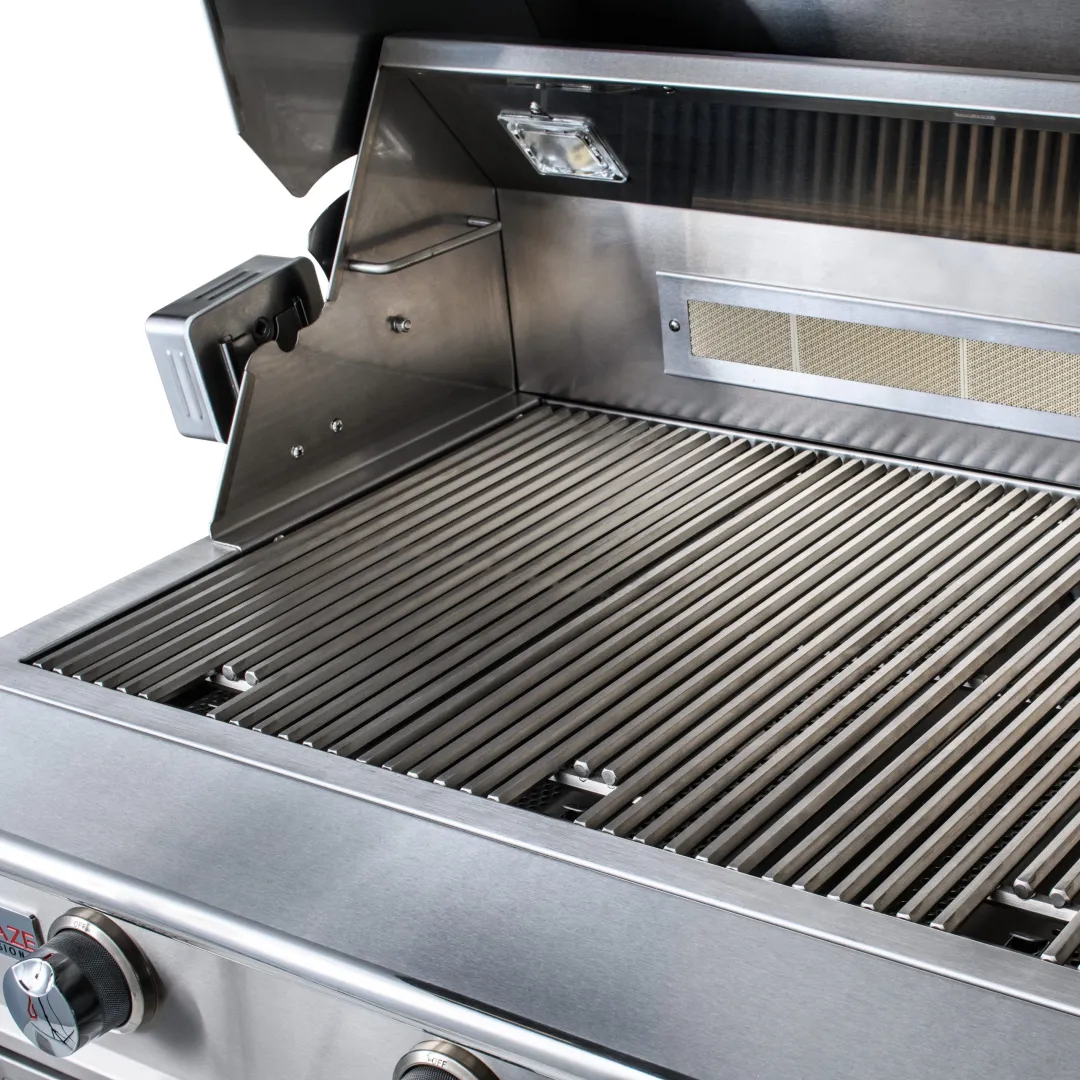 Blaze Grill Package - Professional LUX 34-Inch 3-Burner Built-In Natural Gas Grill, Side Burner and Beverage Center in Stainless Steel - Image 6