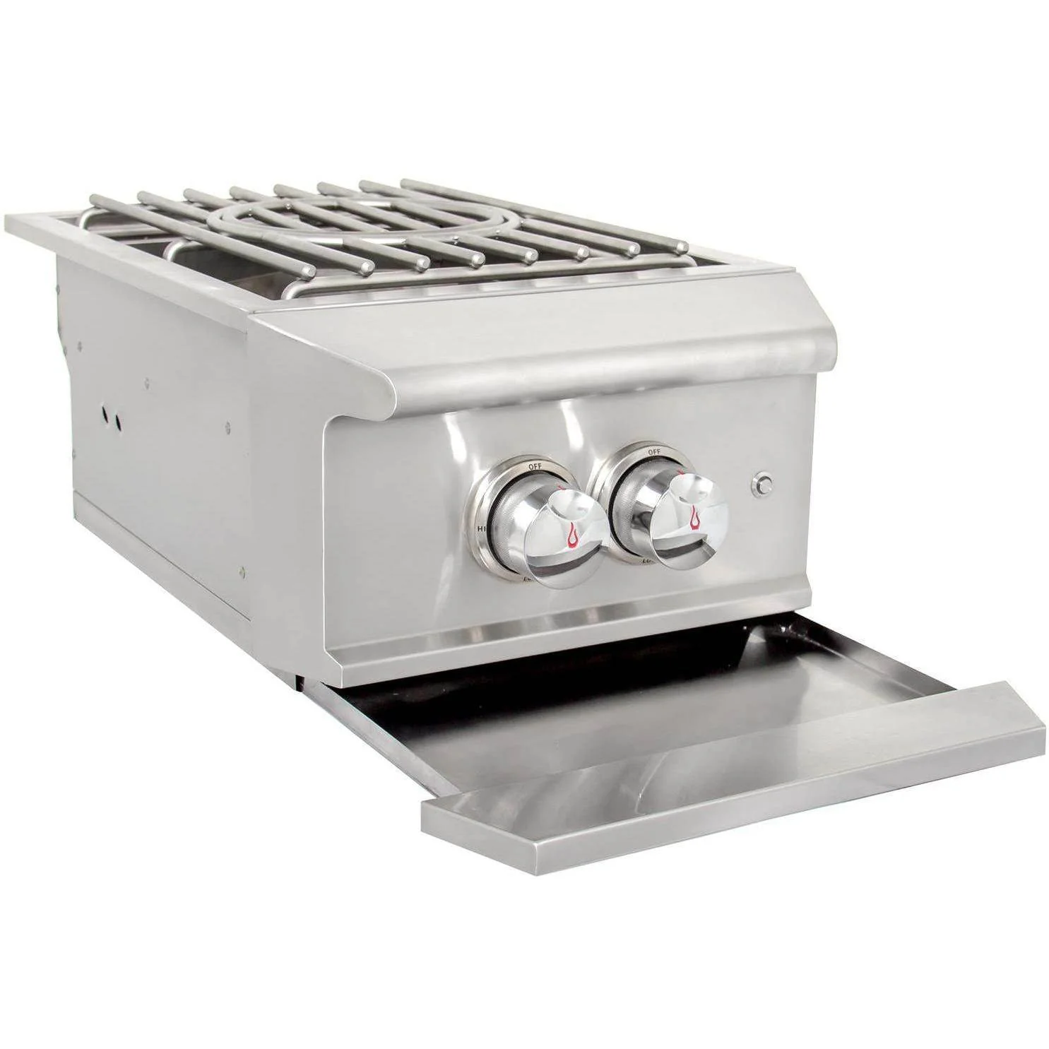 Blaze Grill Package - Professional LUX 44-Inch 4-Burner Built-In Liquid Propane Grill, Side Burner and Beverage Center in Stainless Steel - Image 25