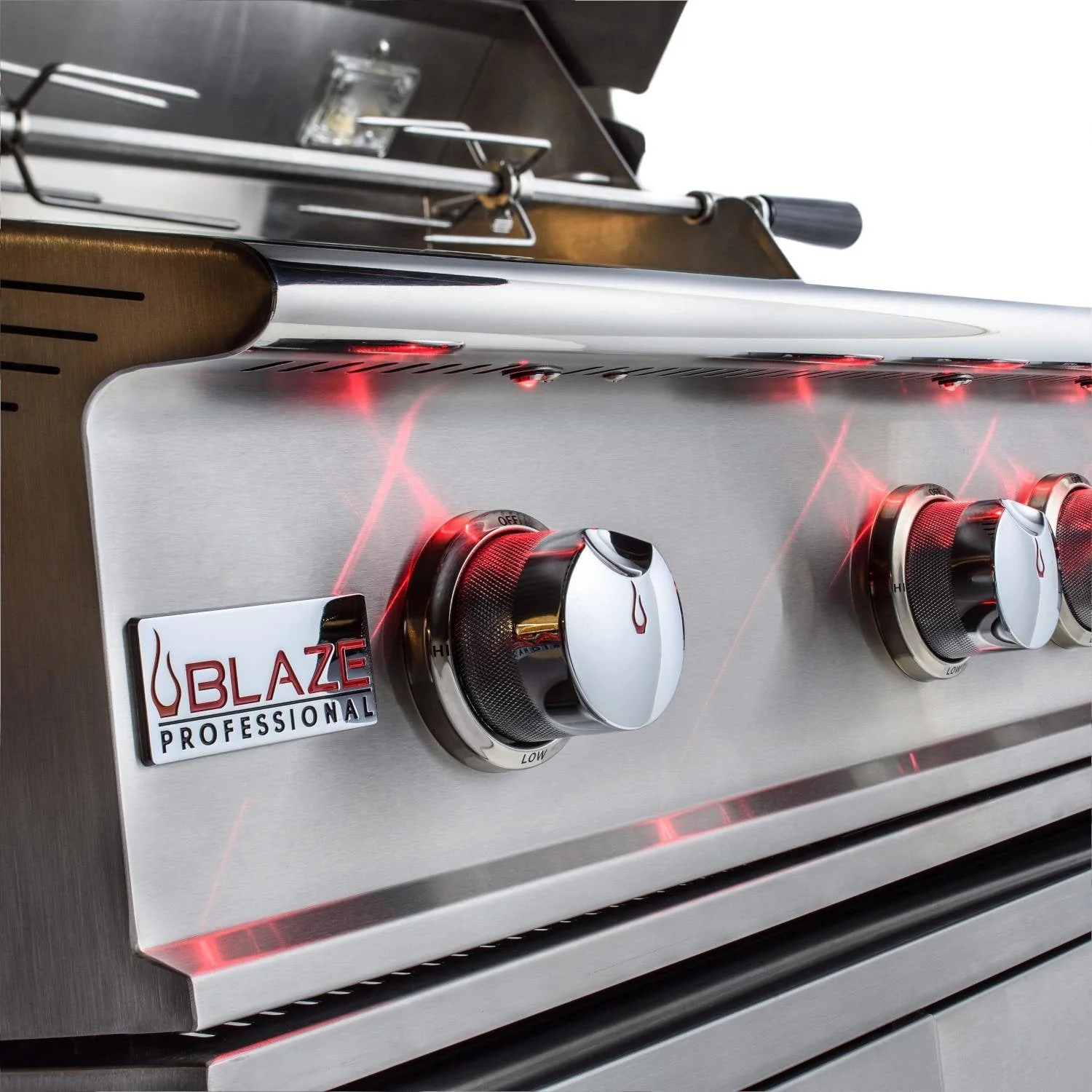 Blaze Grill Package - Professional LUX 44-Inch 4-Burner Built-In Natural Gas Grill, Side Burner and Beverage Center in Stainless Steel - Image 16