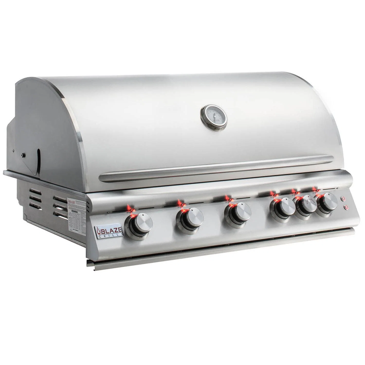 Blaze Grill Package - Premium LTE 40-Inch 5-Burner Built-In Liquid Propane Grill, Double Side Burner and Beverage Center in Stainless Steel - Image 3