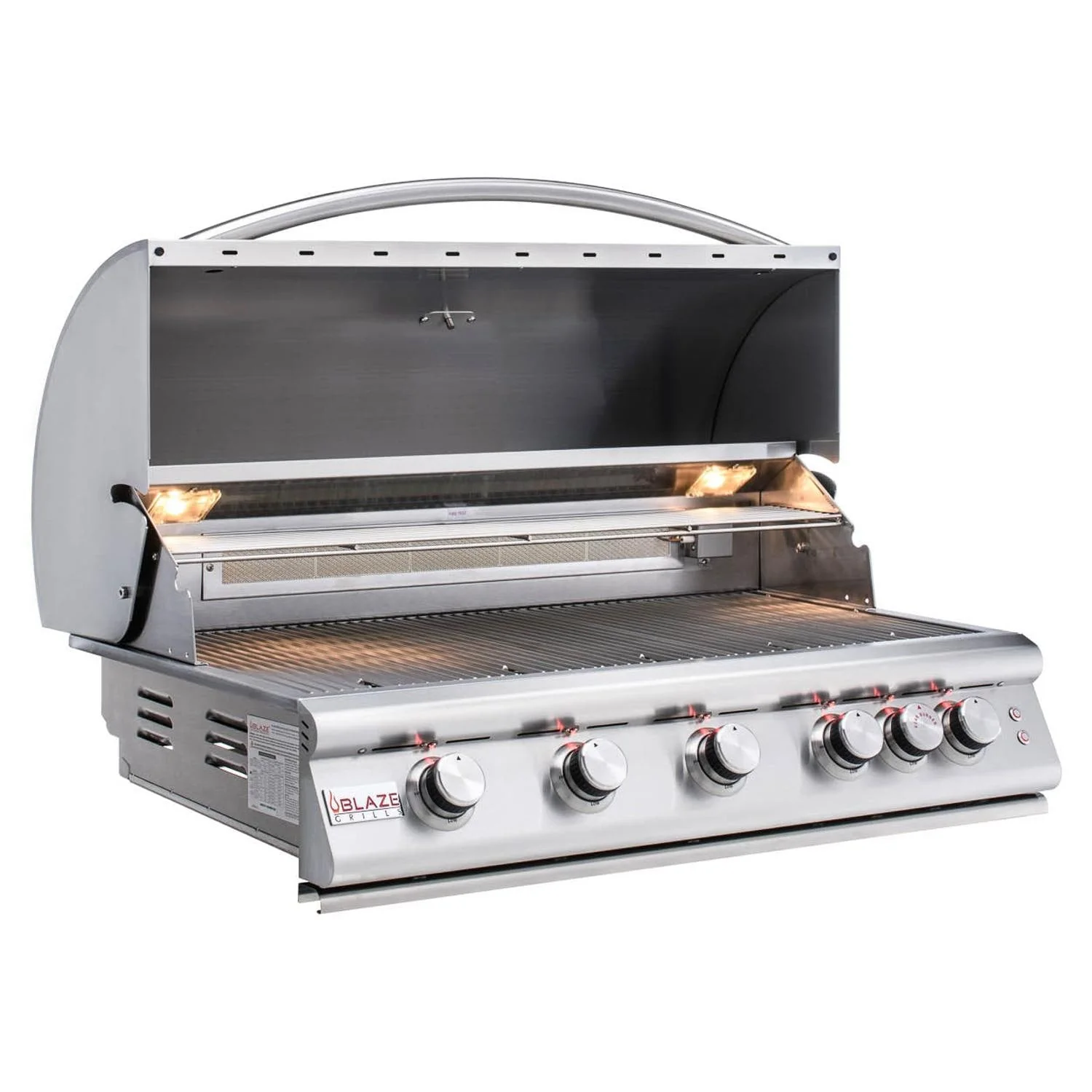 Blaze Grill Package - Premium LTE 40-Inch 5-Burner Built-In Liquid Propane Grill, Side Burner and Beverage Center in Stainless Steel - Image 2
