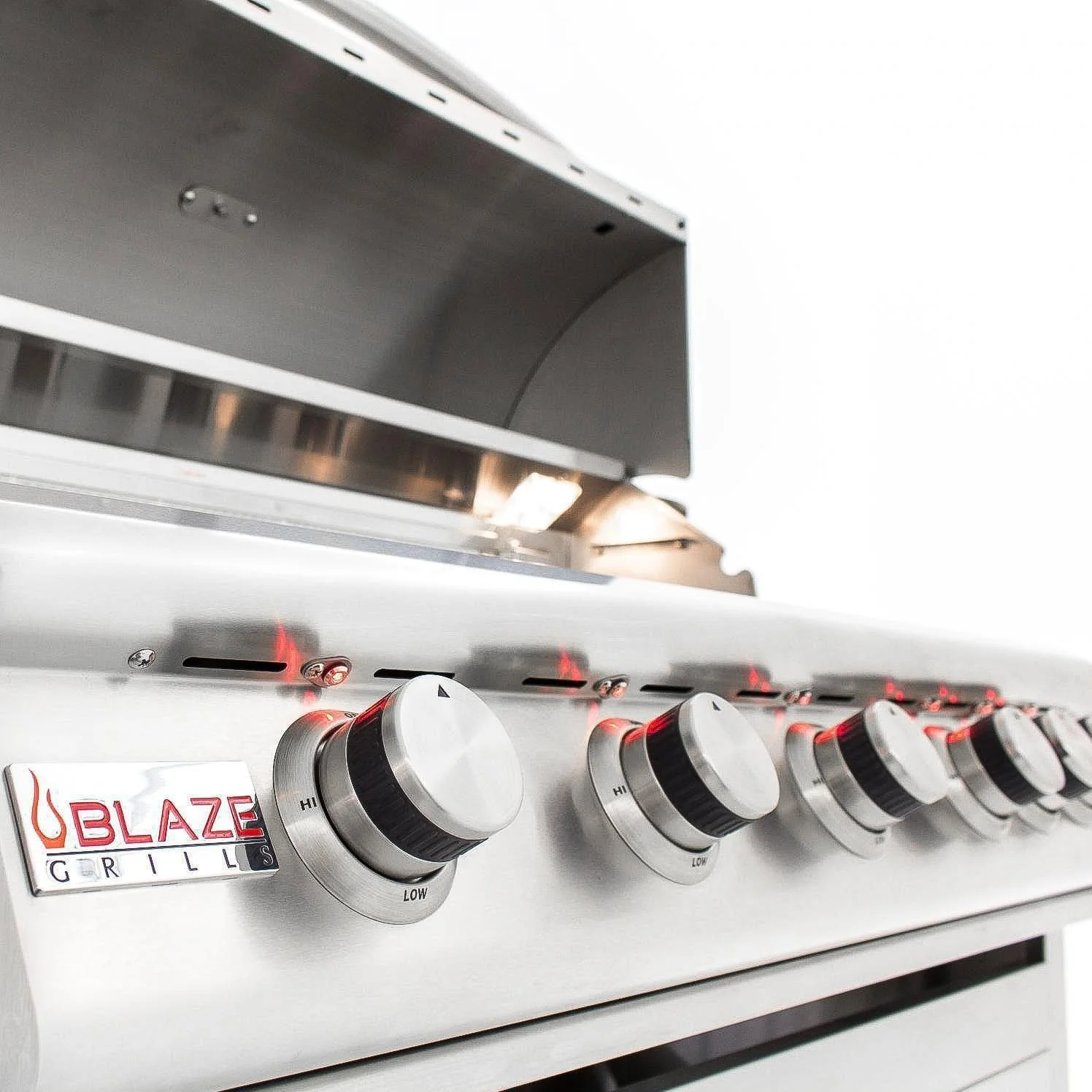 Blaze Grill Package - Premium LTE 40-Inch 5-Burner Built-In Natural Gas Grill, Double Side Burner and Beverage Center in Stainless Steel - Image 5