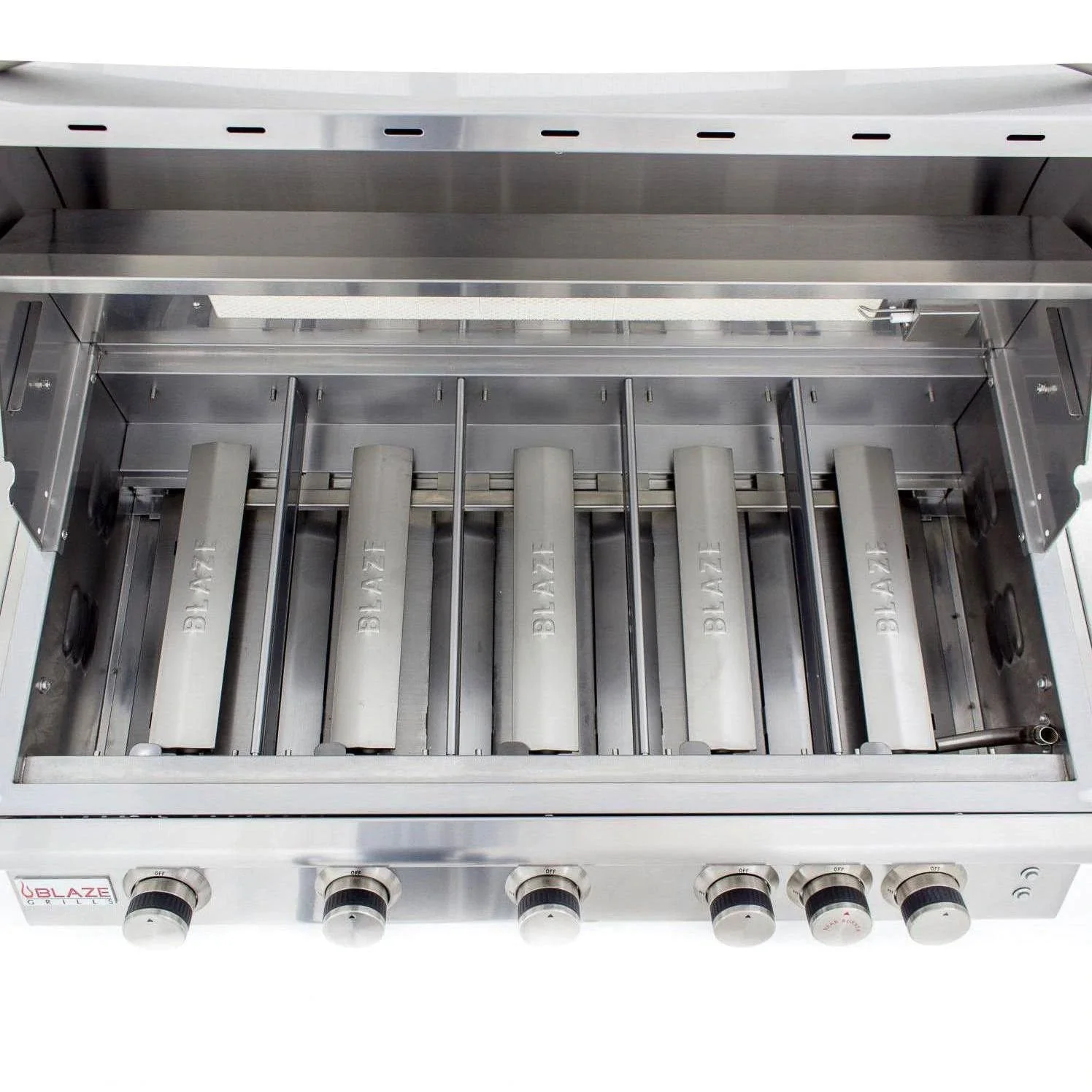 Blaze Grill Package - Premium LTE 40-Inch 5-Burner Built-In Natural Gas Grill, Side Burner and Beverage Center in Stainless Steel - Image 8